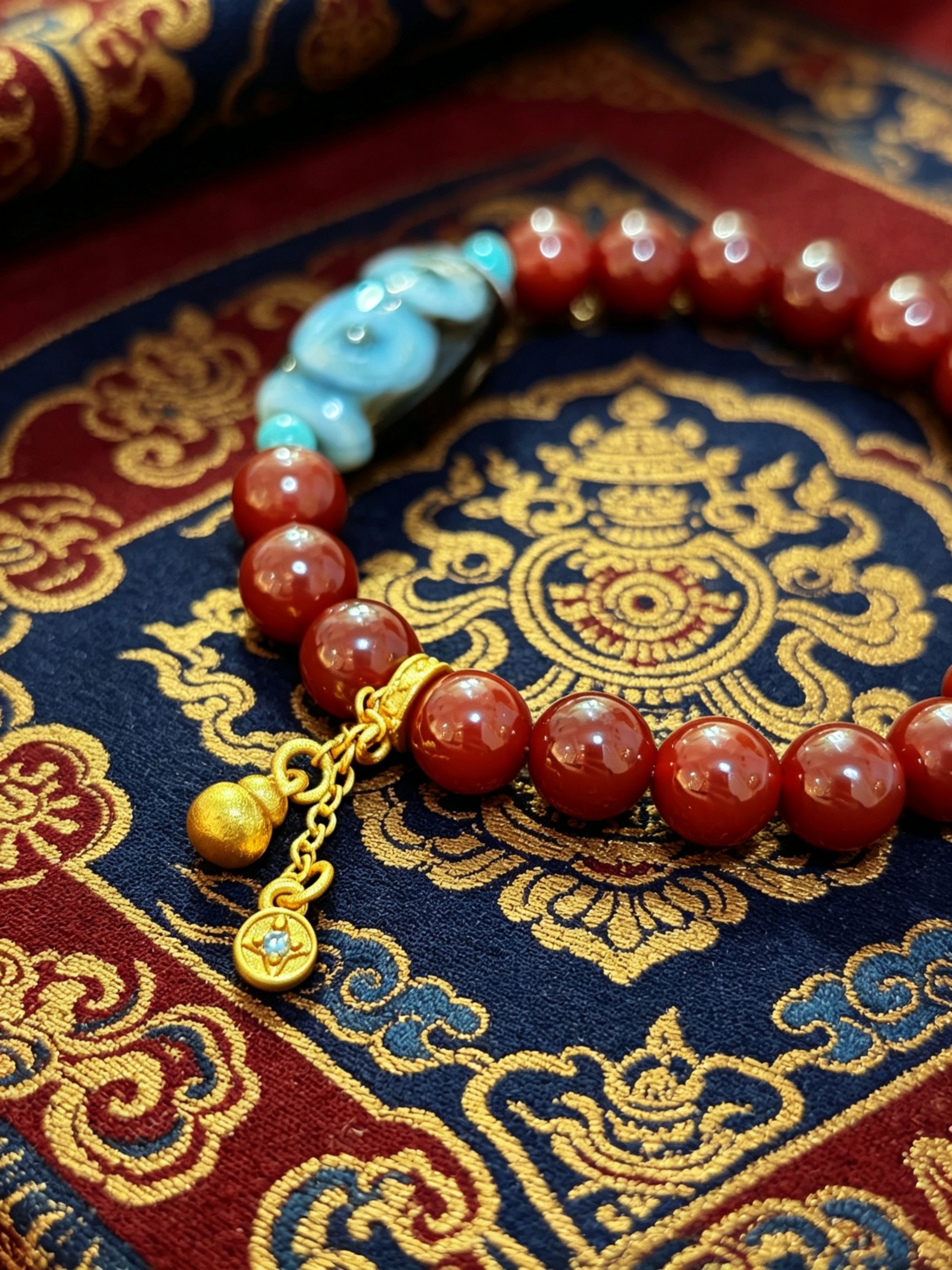 「黑白財神二眼天珠」26046