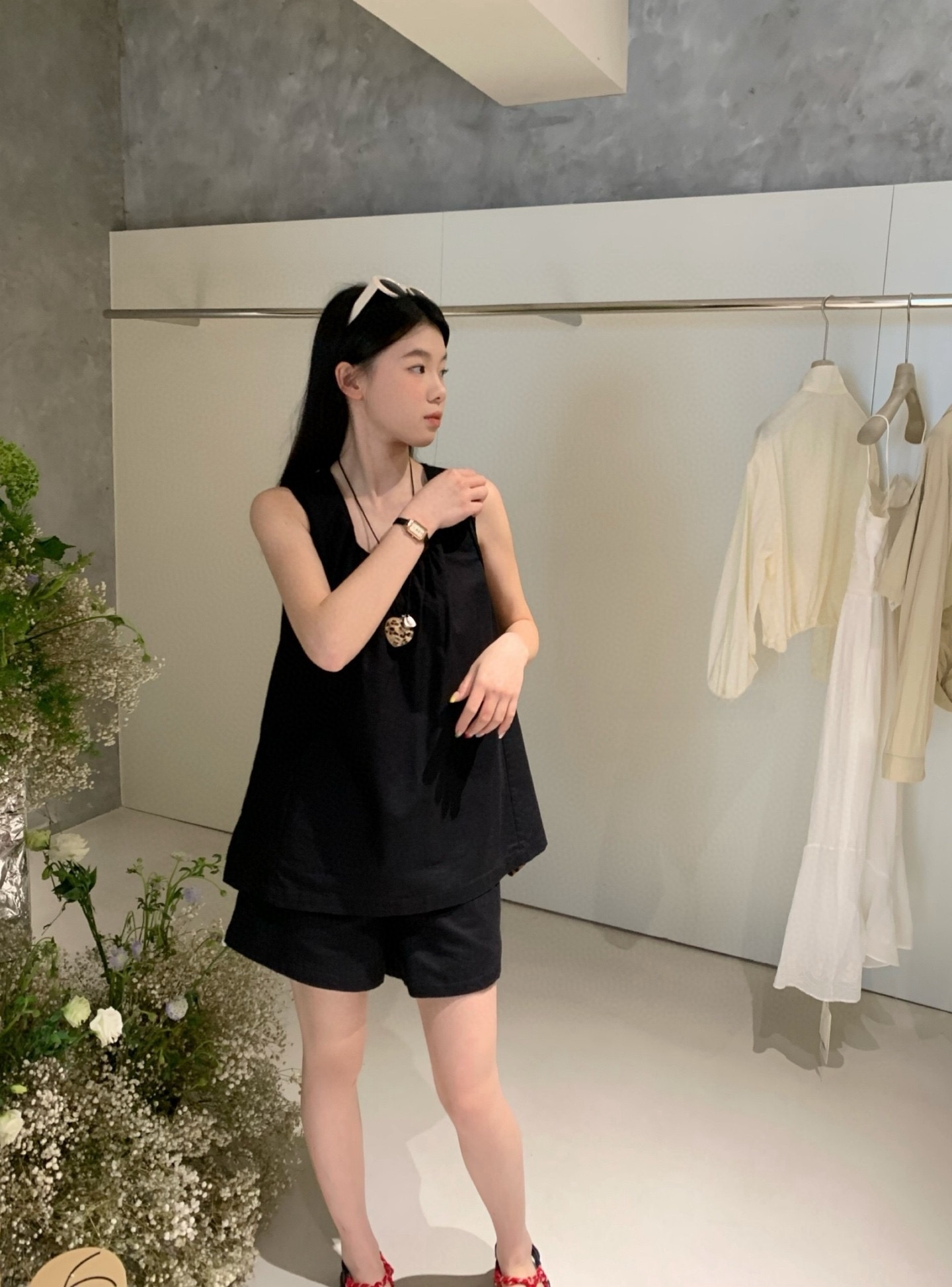 Clara Top + Bottom Set 法式慵懒风背心上衣+阔腿短裤套装 (3 colours)