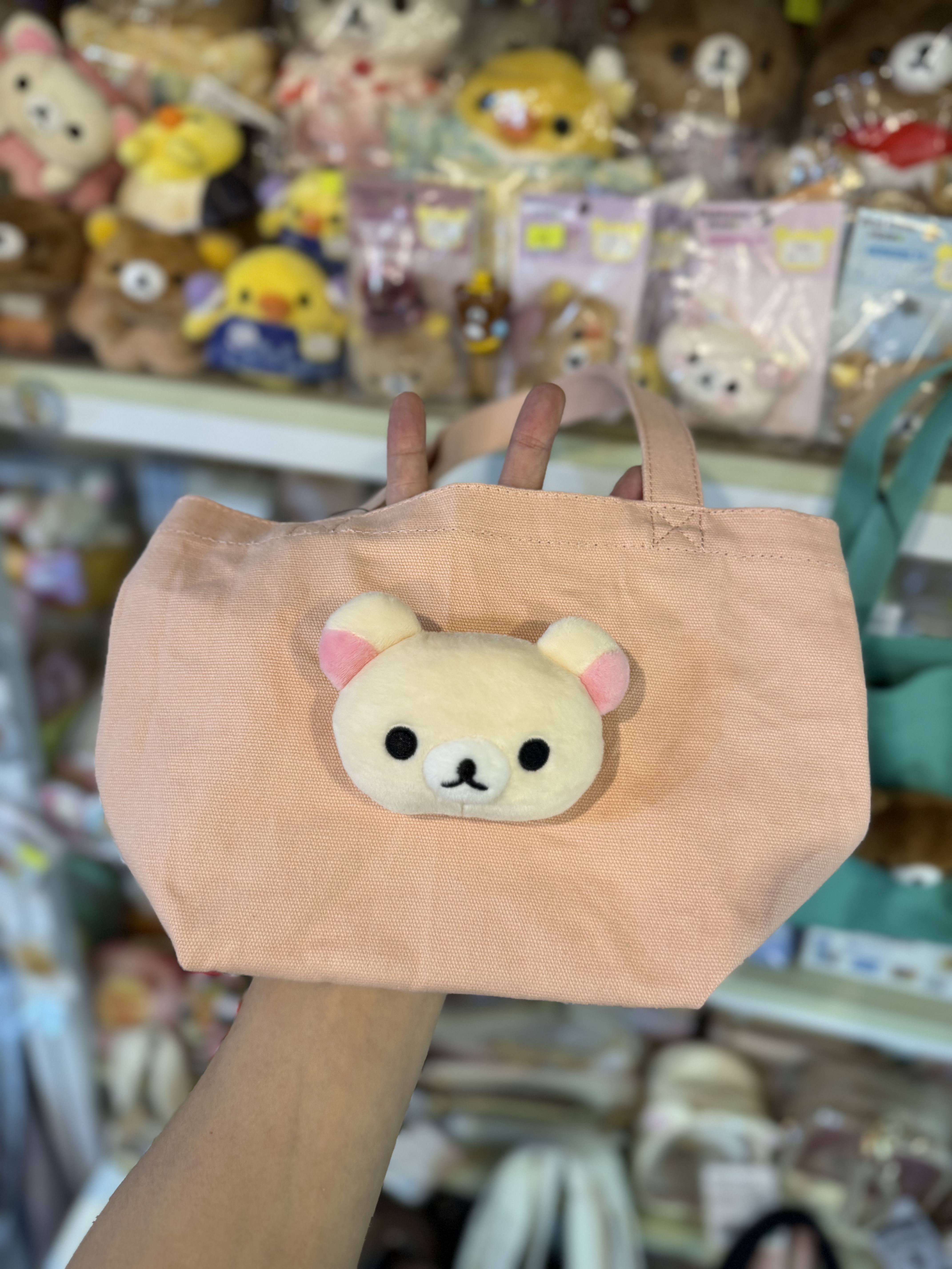《現貨》全新日本專店限定 Rilakkuma立體頭仔手挽袋