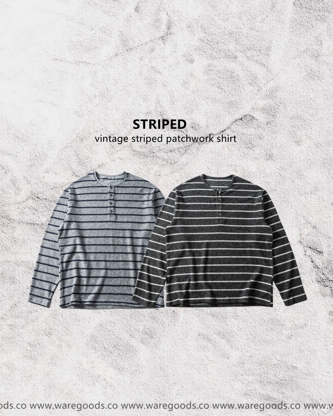 W1260開胸條紋長袖T恤