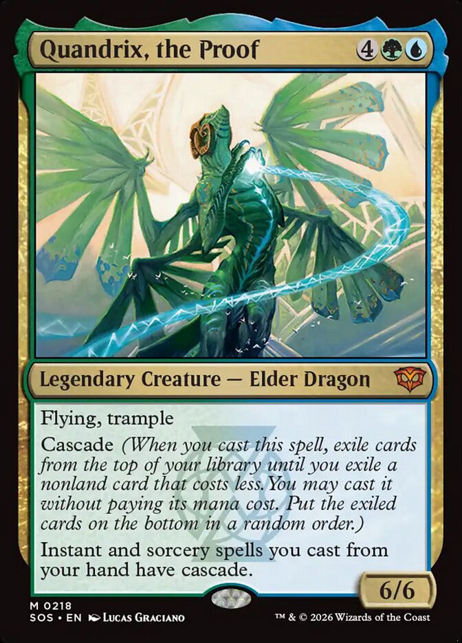 [EN] [Foil] Quandrix, the Proof [SOS-218] M