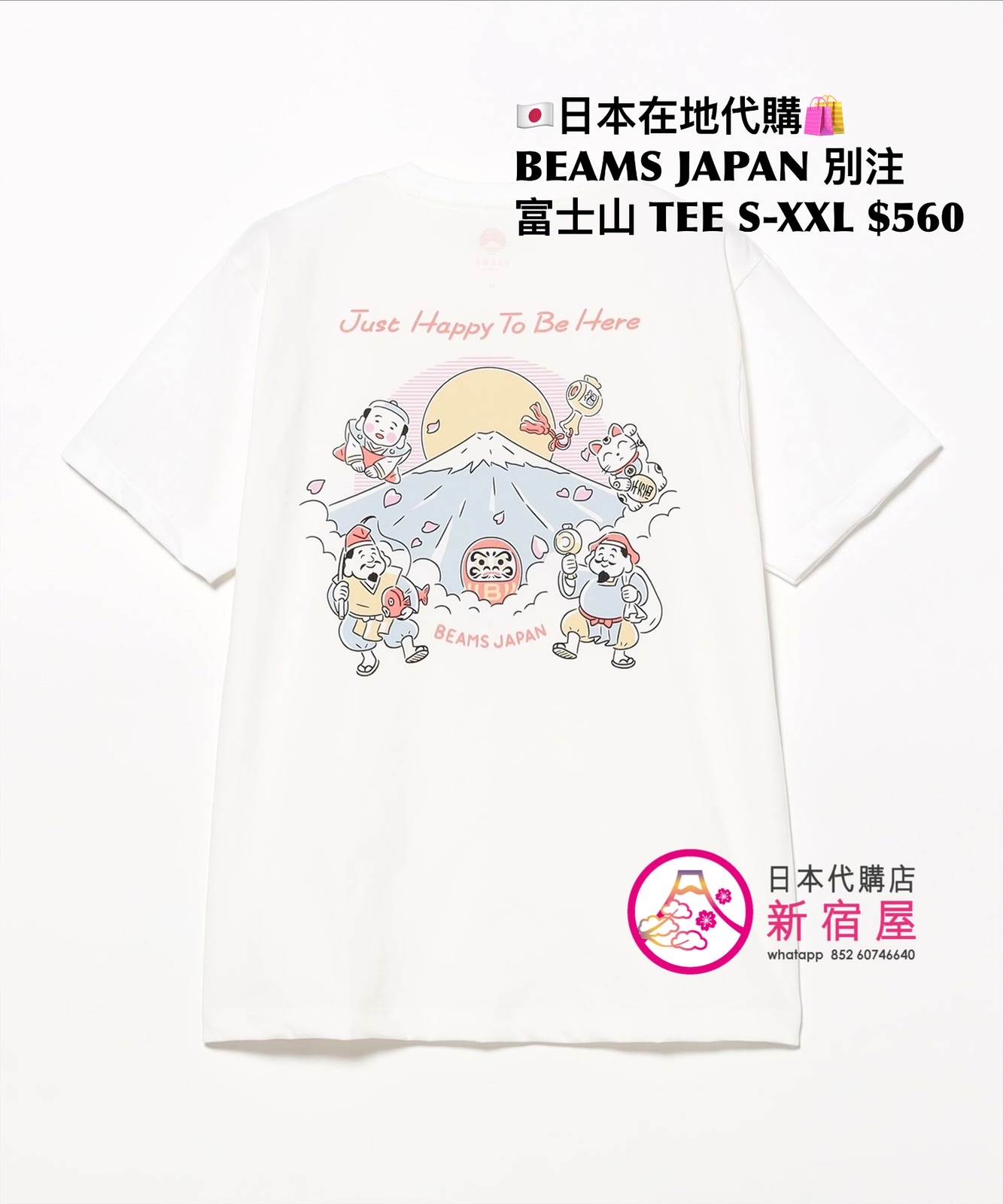BEAMS JAPAN 別注 富士山 T-SHIRT