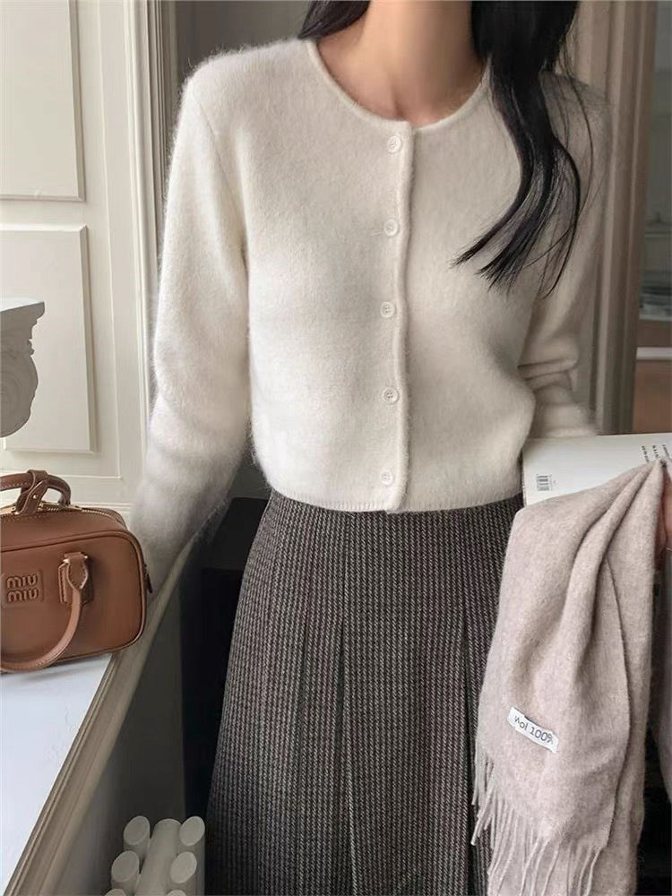 【限時優惠！】10%羊毛純色短版外套