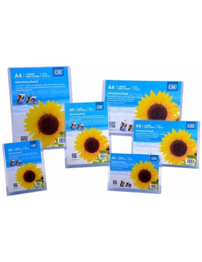 CBE/L Shape Stand (Advertising Board)/Bentuk L Berdiri (Papan Iklan)/Holder Filing/(A4/A5/A6)/ Vertical/Landscape
