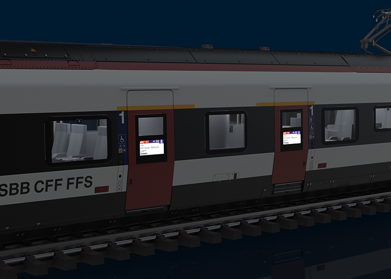 SBB RABe 501 Giruno High-Speed Rail Car Train Trix 25810 5 car/pack