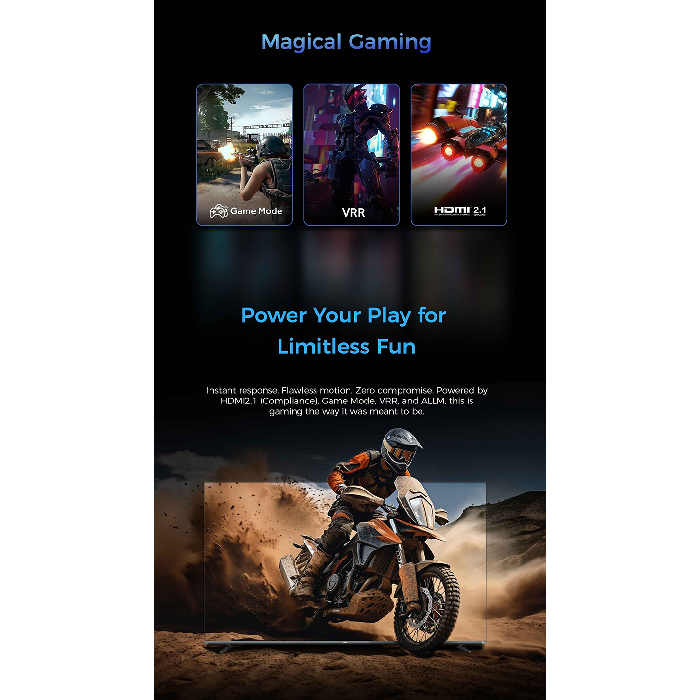 Haier 65" HQLED 4K Smart TV (H65M80FUX)