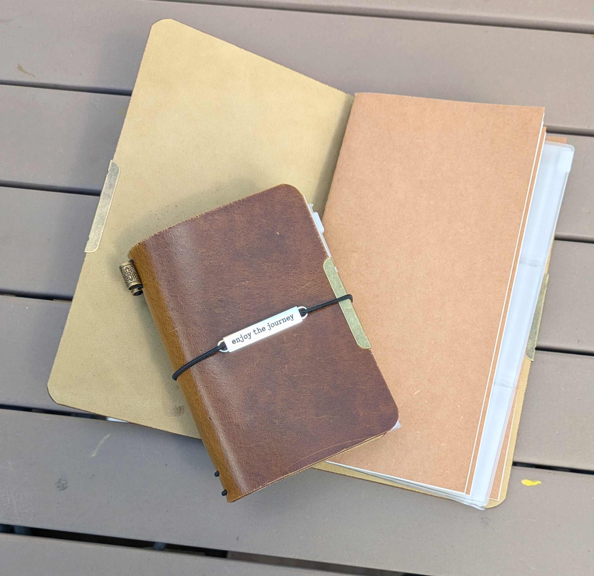Kayztyle-made Collection 2025ji-23WD.02-2 : Double-sided Leather Journals Duo-cover Design