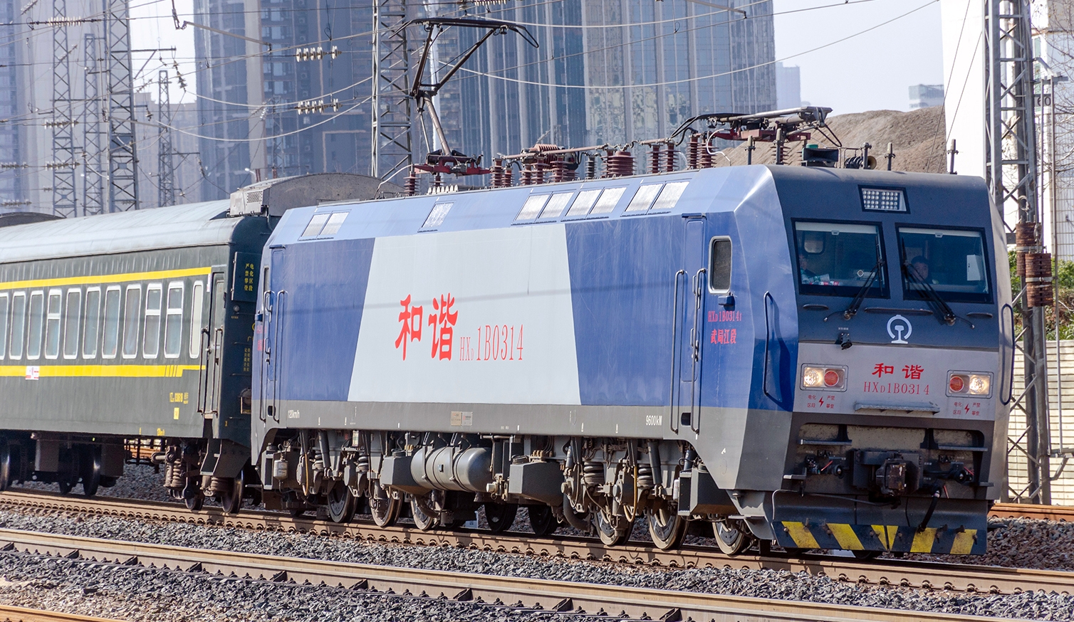 HXD1B中國長鳴N比例和諧電1B火車模型