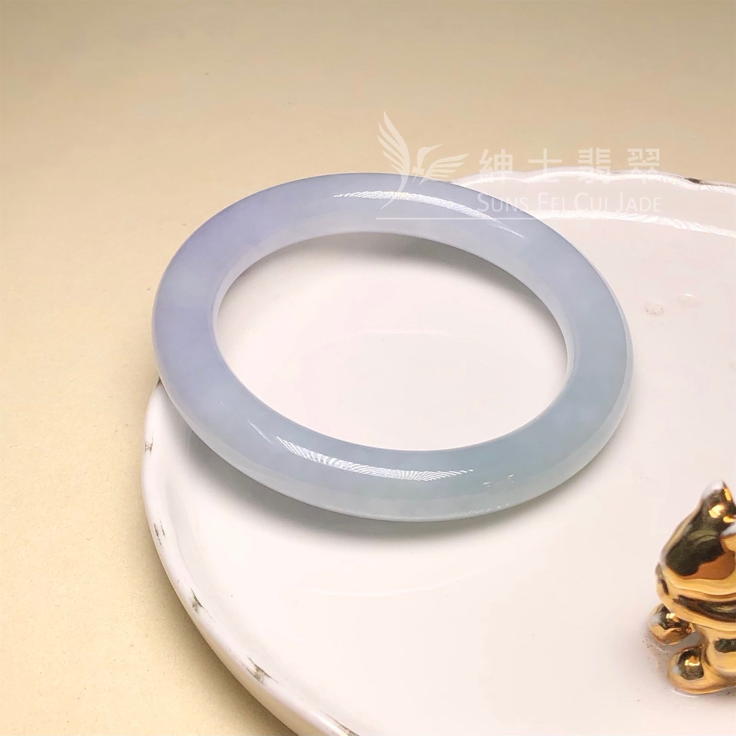 茄紫春彩圓鐲56mm