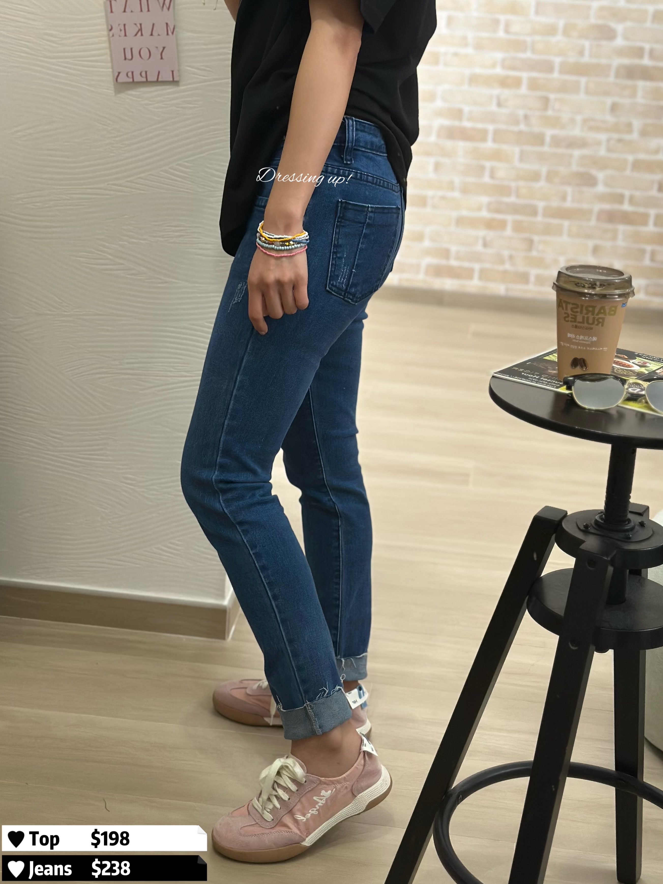 極軟窄牛｜純色彈力牛仔褲