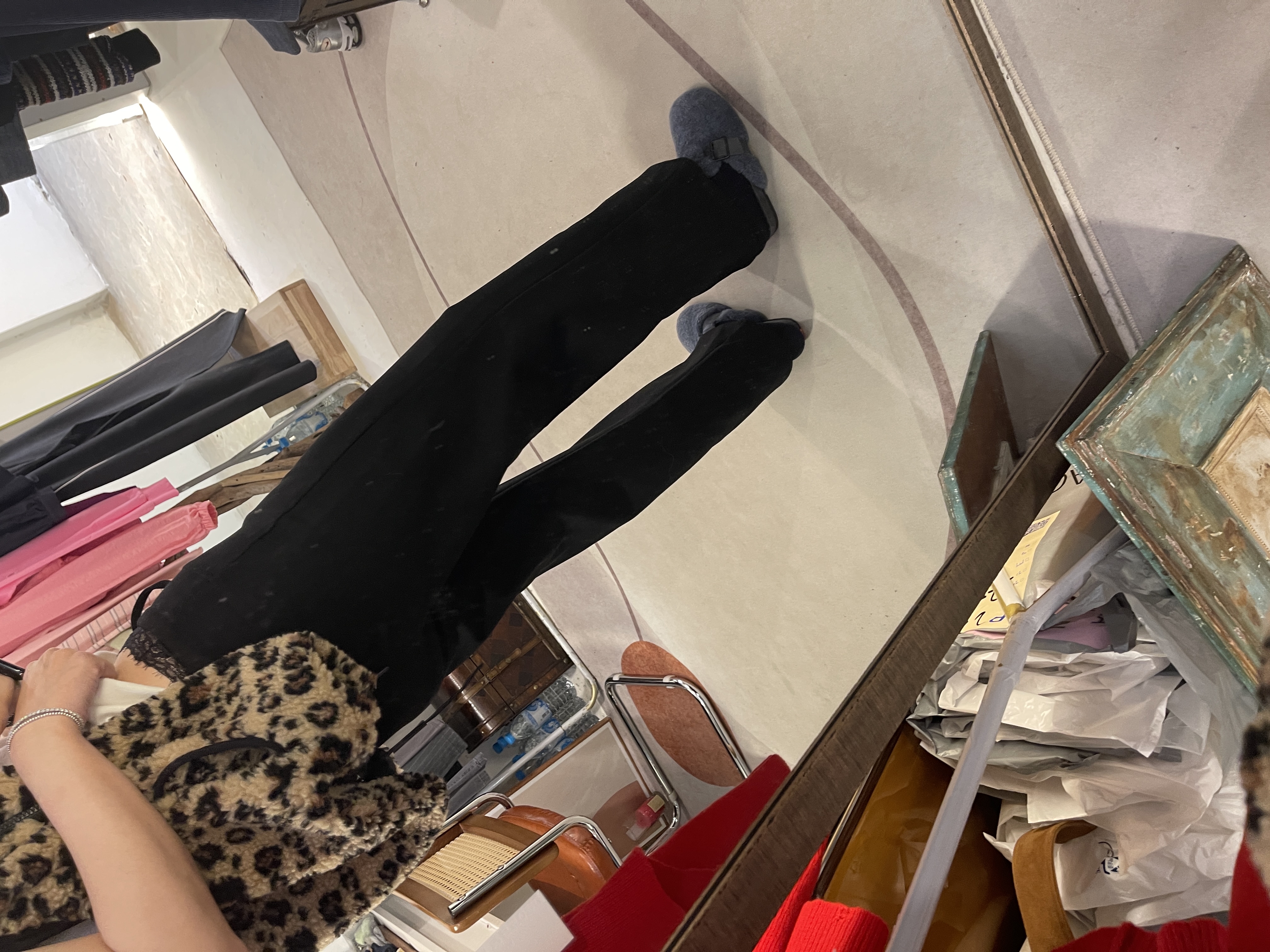 Lace waist fall pants