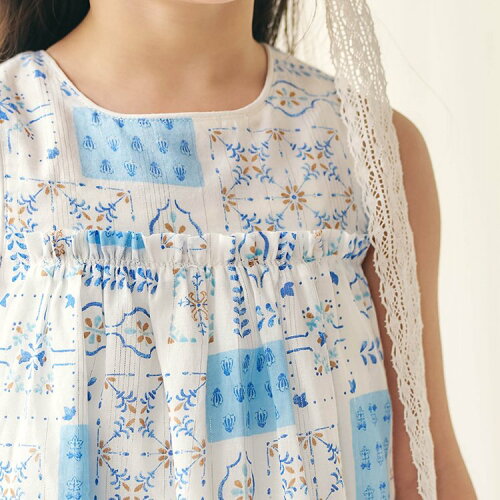 🆕【⭐訂購⭐】🌀 🇯🇵 日本直送 夏季田園風印花 層疊 背心連身裙［2款選］🌀 [ELDA-0067][260507]