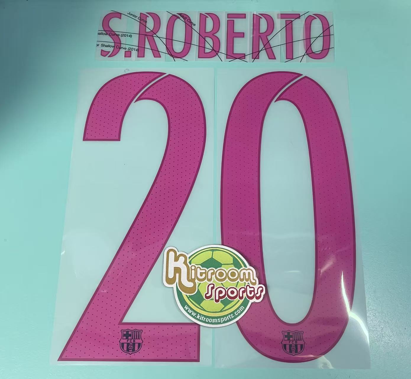 2016-17 Barcelona Away Nameset #20 S.ROBERTO