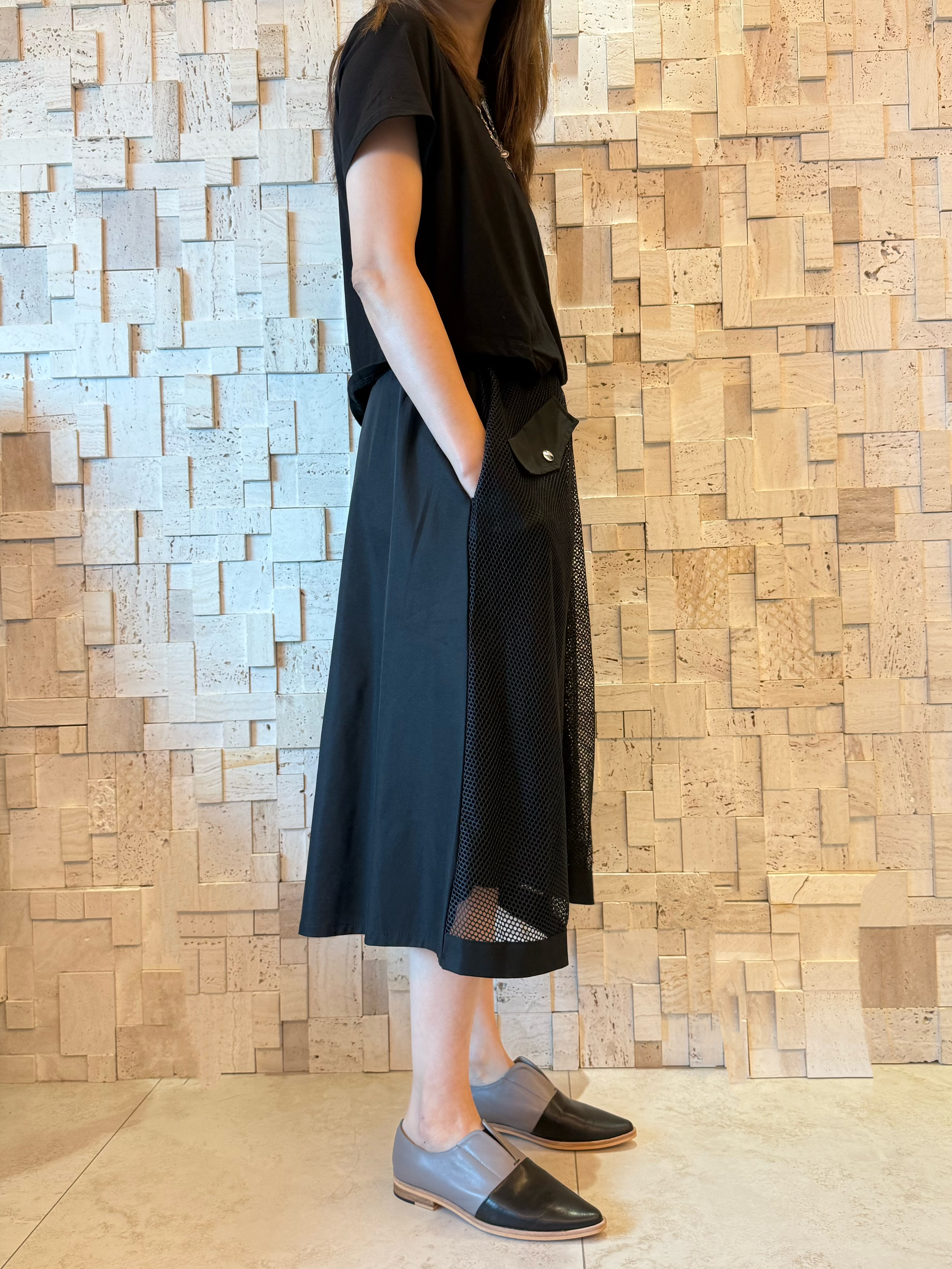 S00360 滑棉拼網紗Op