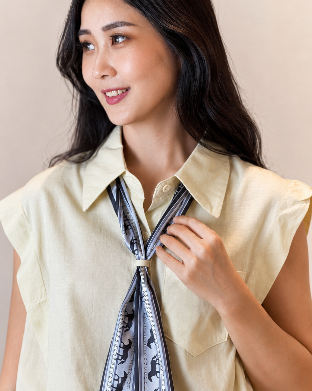 5118 Aurelia Scarf Blouse - With Tie