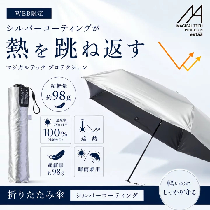 日本預訂📍日本超輕量防UV晴雨兩用縮骨遮 