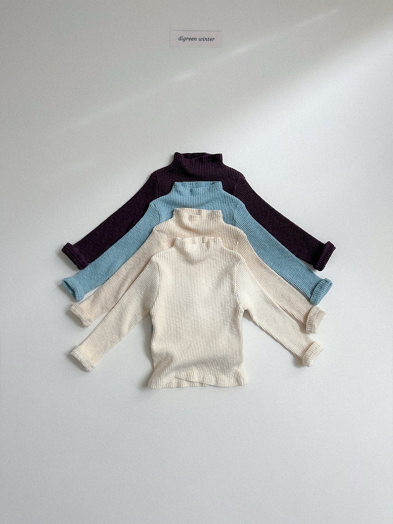 Digreen | Taupe Turtle-neck Tee 