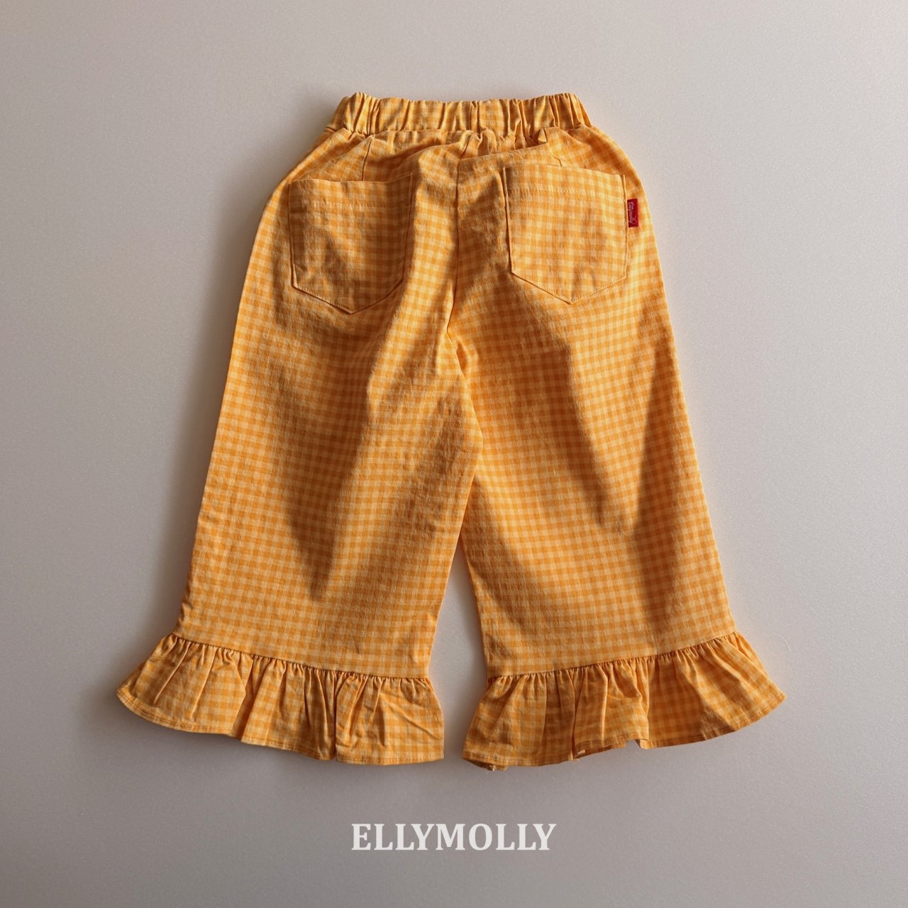Ellymolly | Check pants(yellow size 9(110-115)