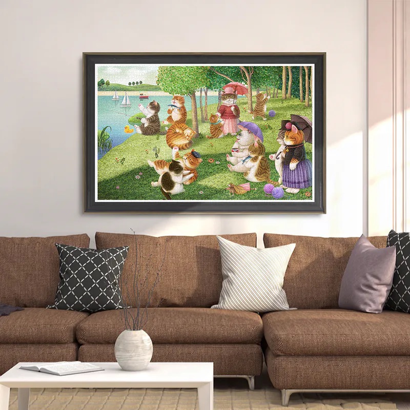 📦訂購 台灣代購 特裝限定 Nyangsongi 貓咪島的星期天下午 4000片 拼圖