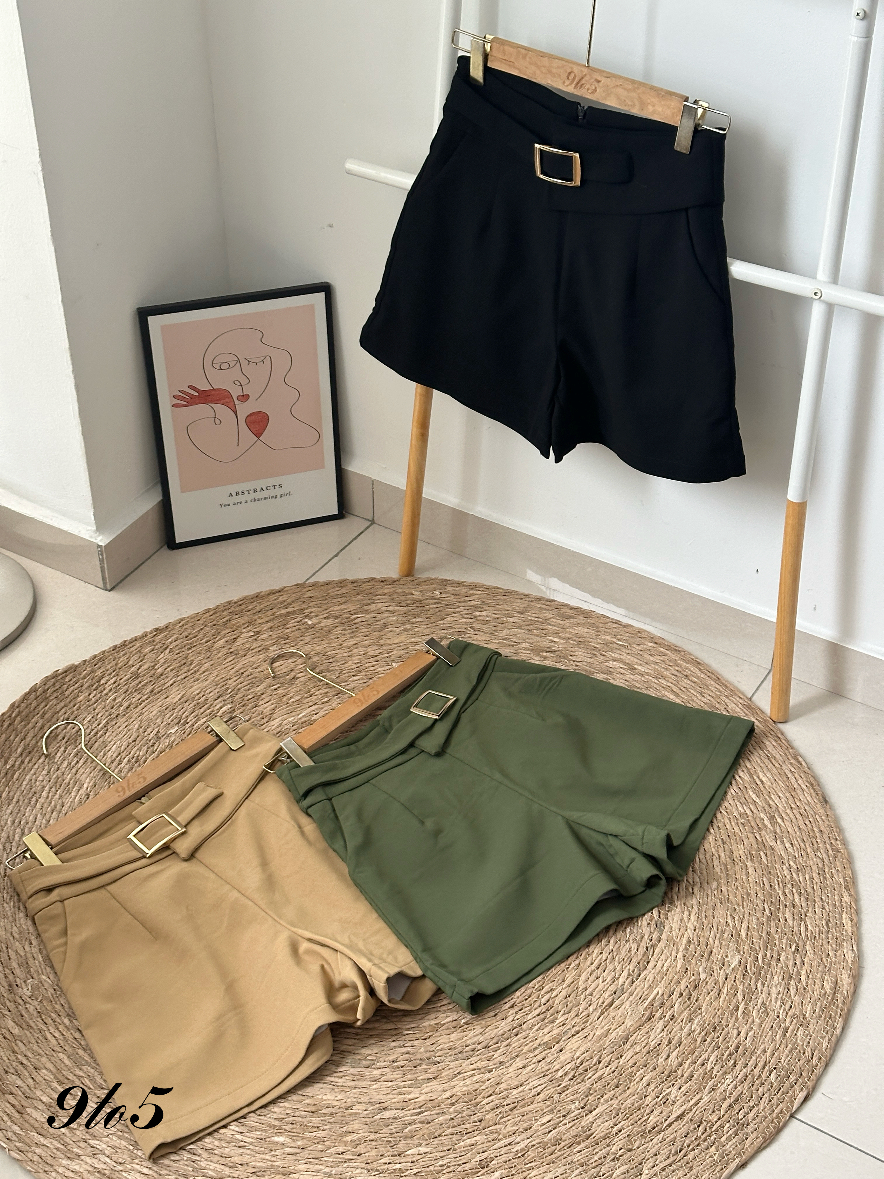 S1868 A Line Short Pants - 3 Colors 