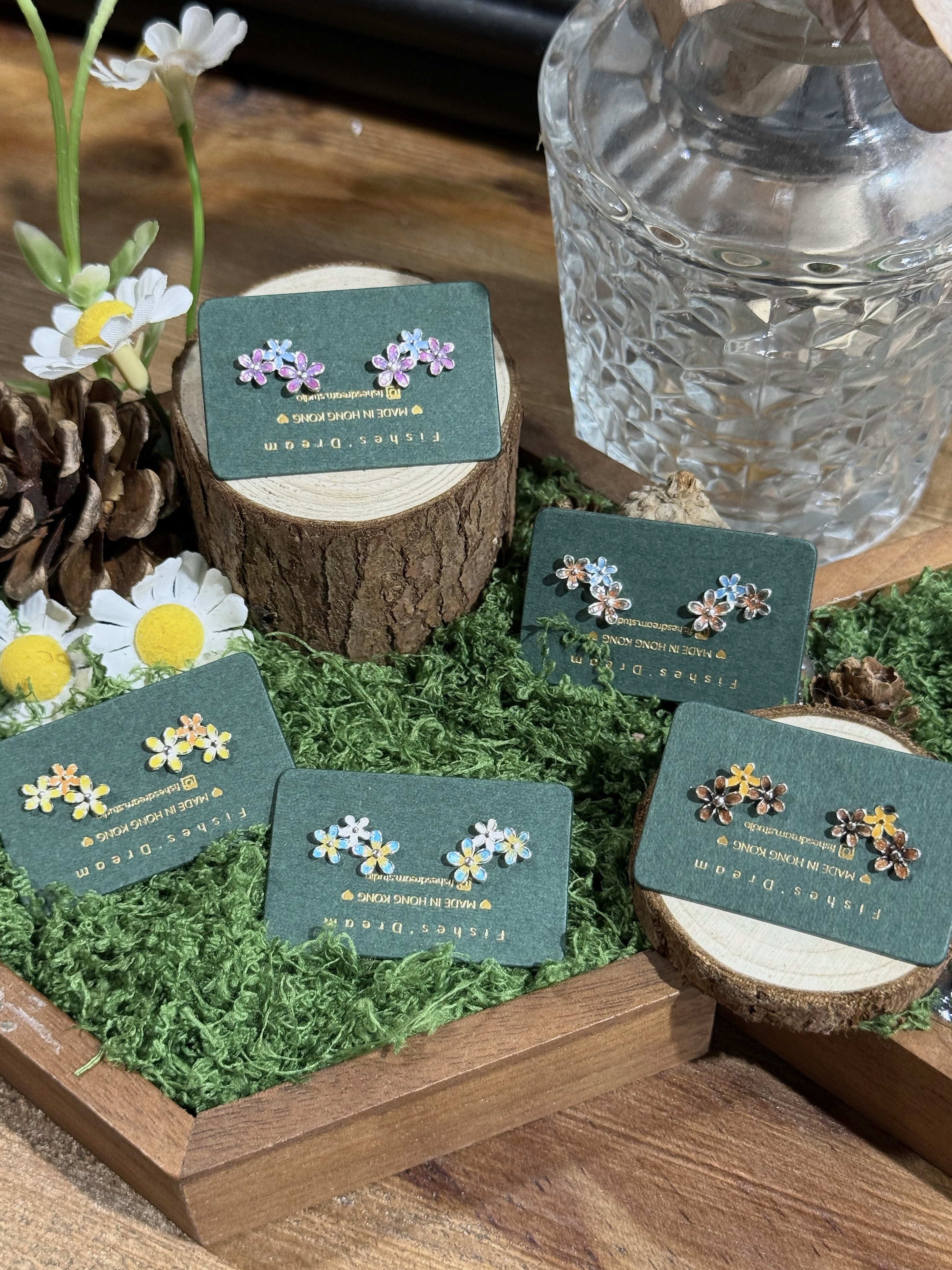 花影小徑 Blossom Trail Stud Earrings | 耳釘款耳環