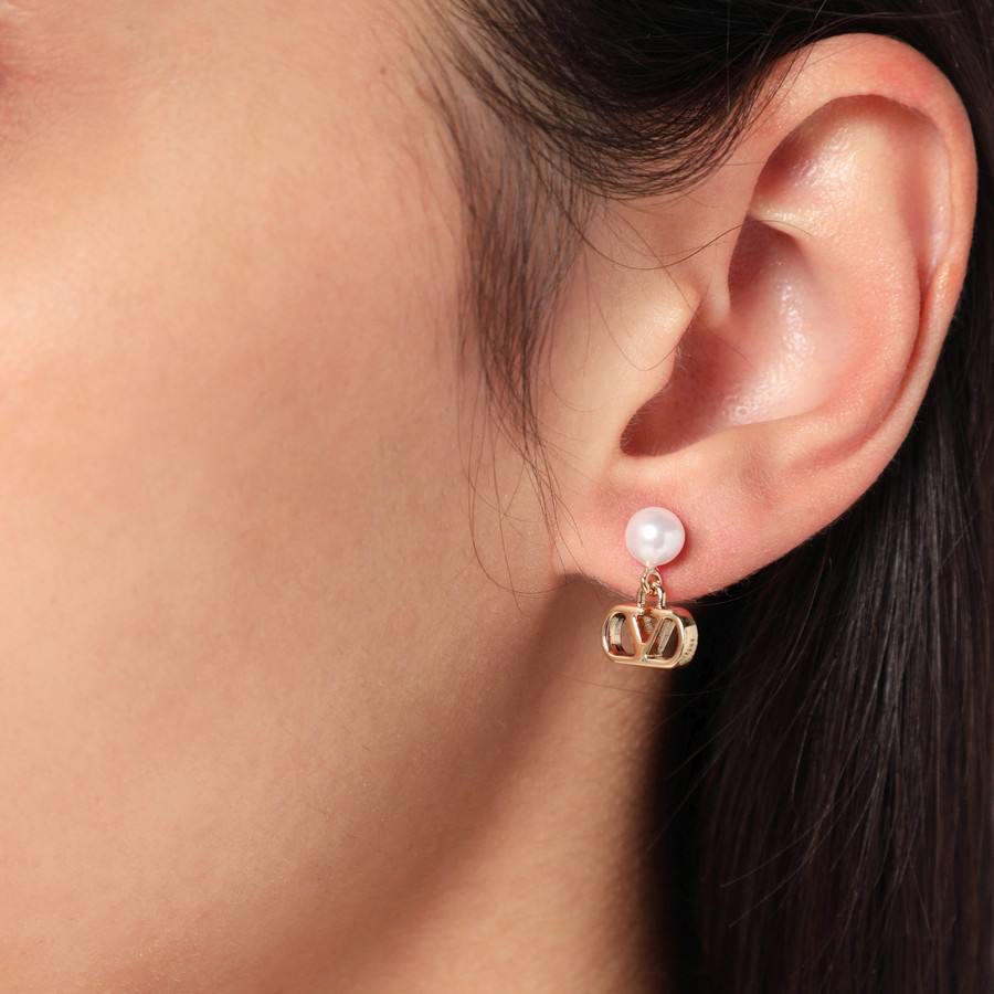 訂貨📮Valentino VLOGO 吊款珍珠耳環 