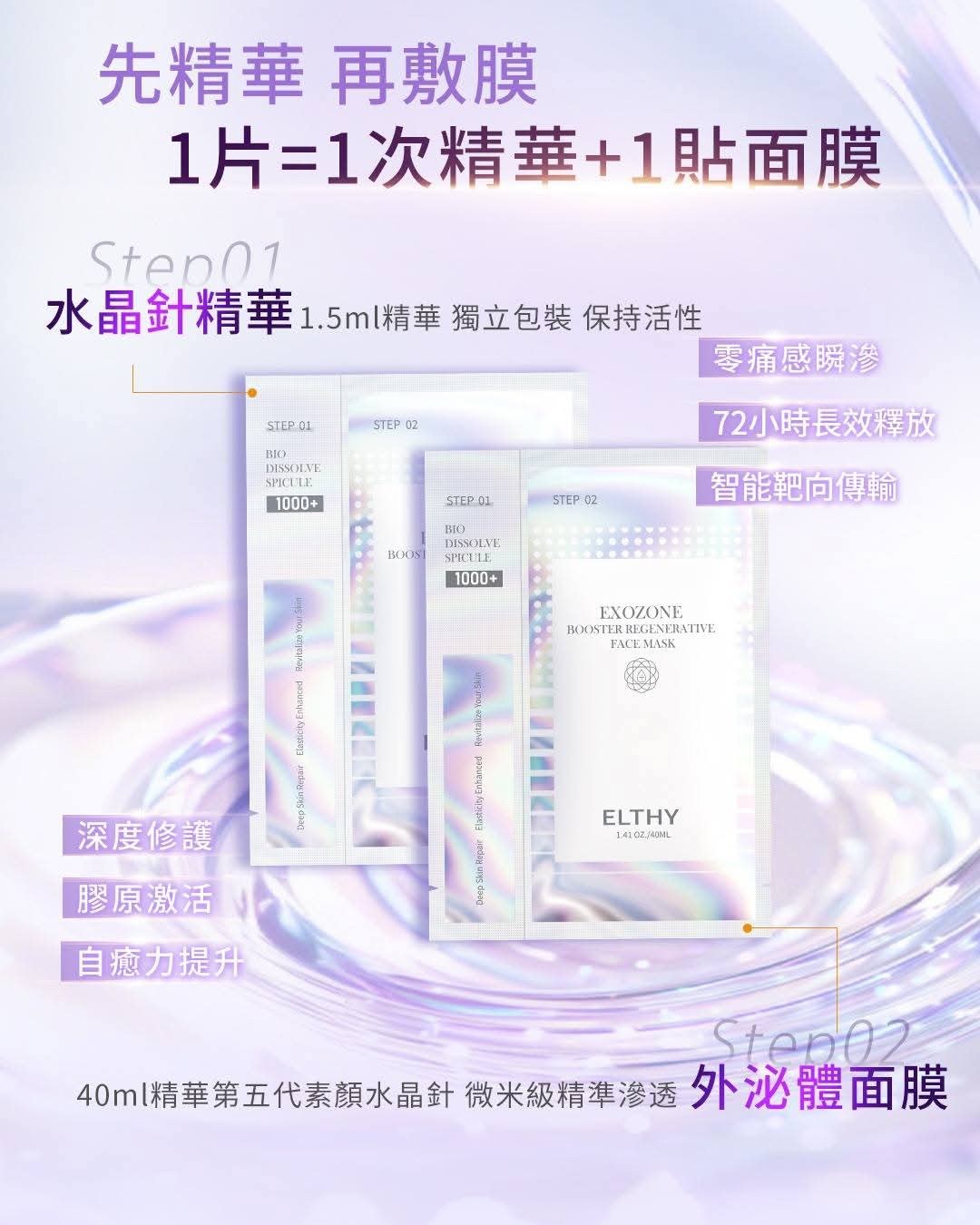 素顔水晶針(360元買一送一 共20片)