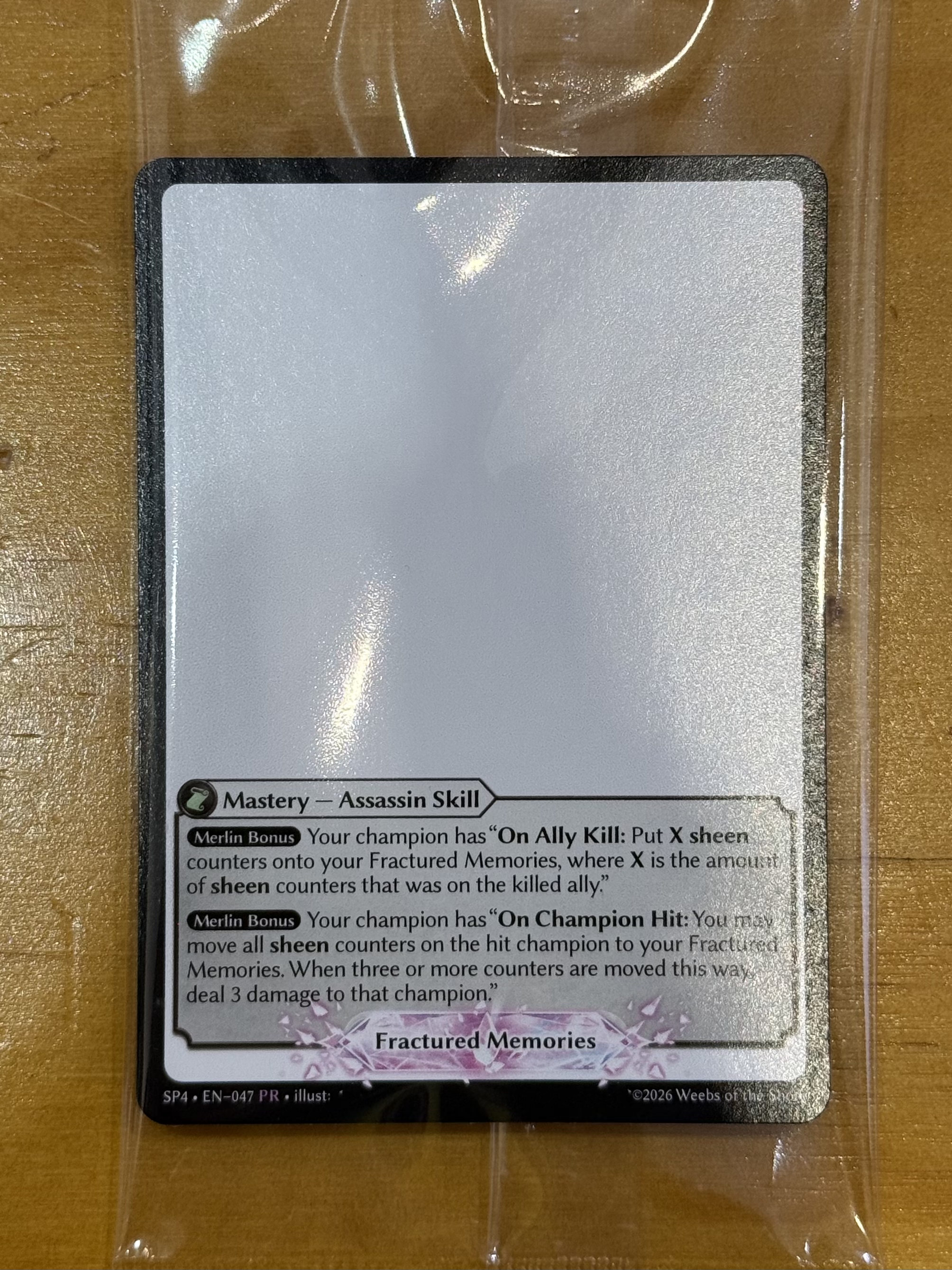 Fractured Memories / SP4-047 (PR)