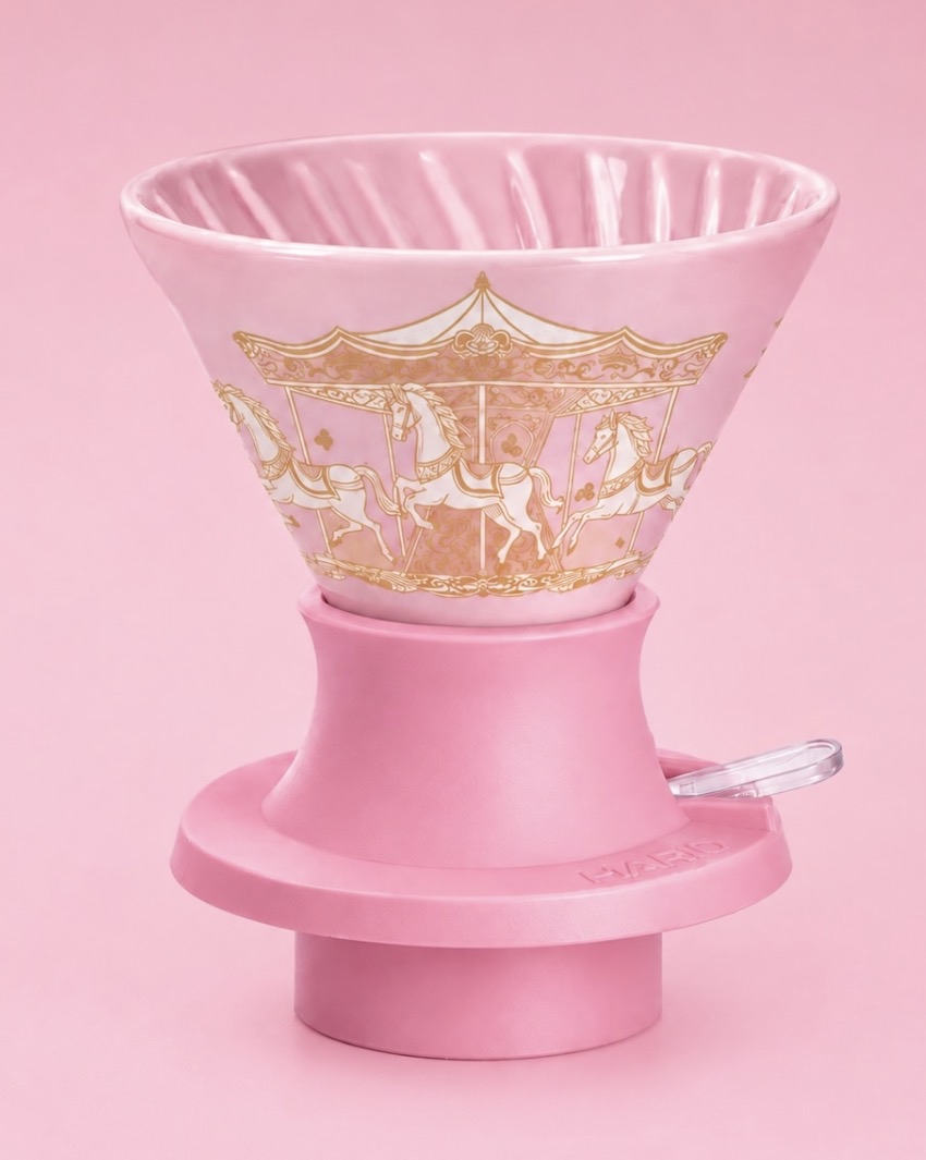 HARIO V60 Switch Carousel Limited Edition Dripper – Pink & Gold （Pre Order)