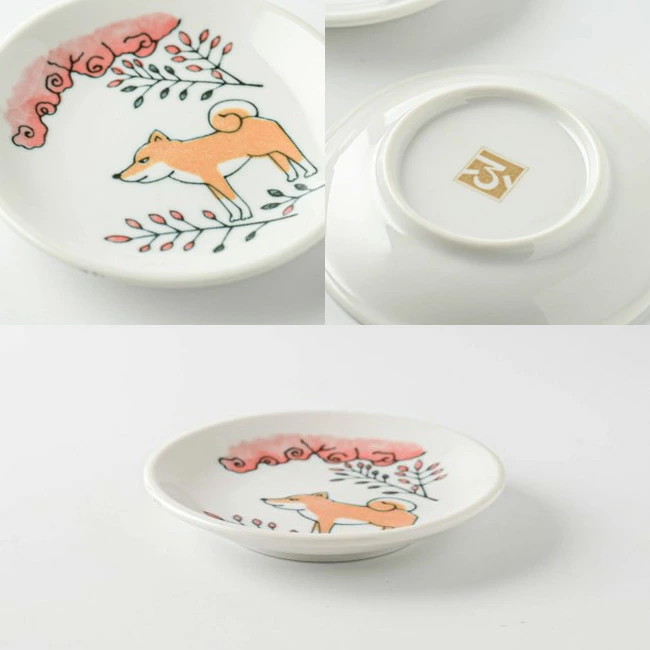 💢限時特價發售💢 🔥🔥【日本製《花札豆皿》美濃燒陶瓷小碟】