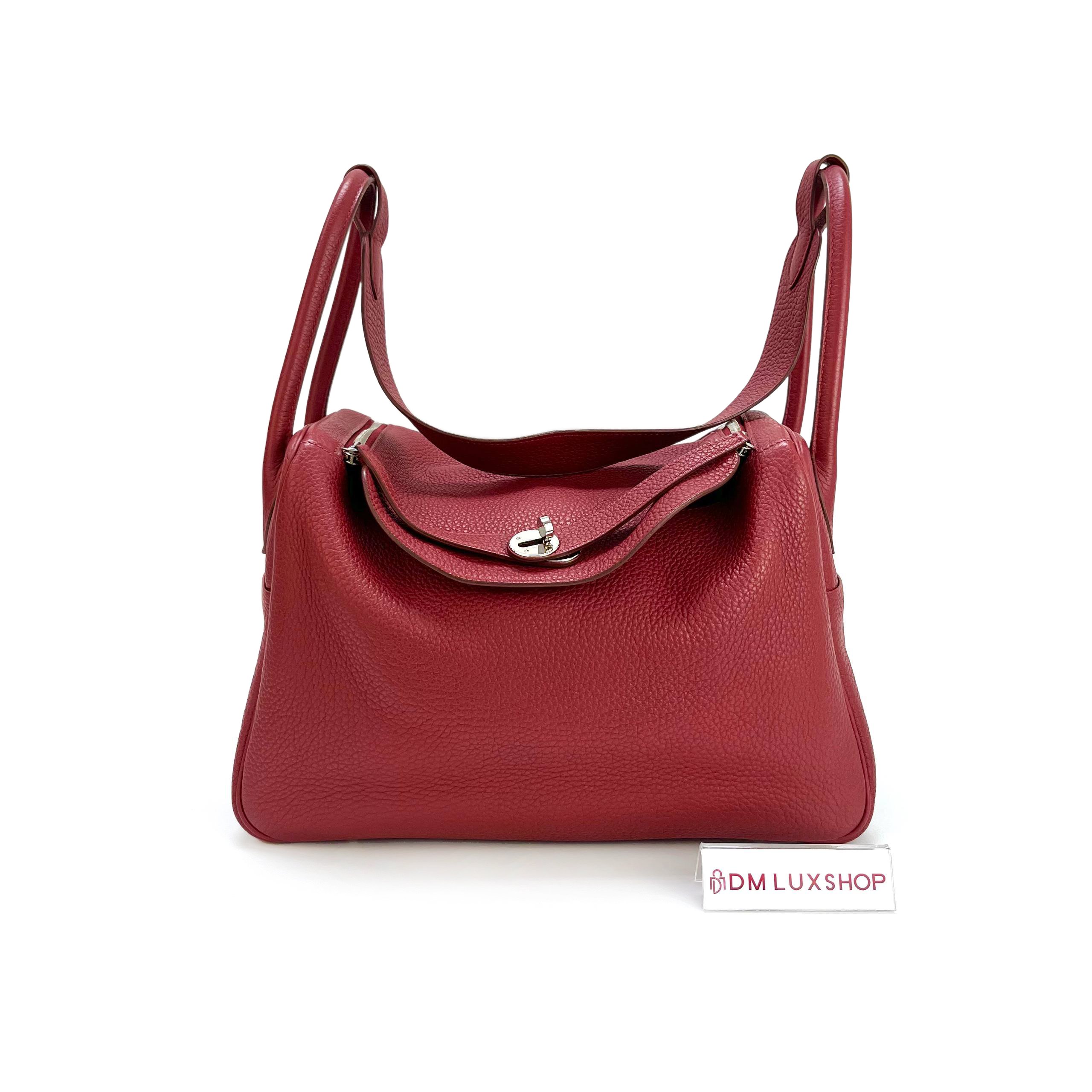 Hermes Lindy 34 Rouge Grenat PHW (Stamp Square R, Y 2014)