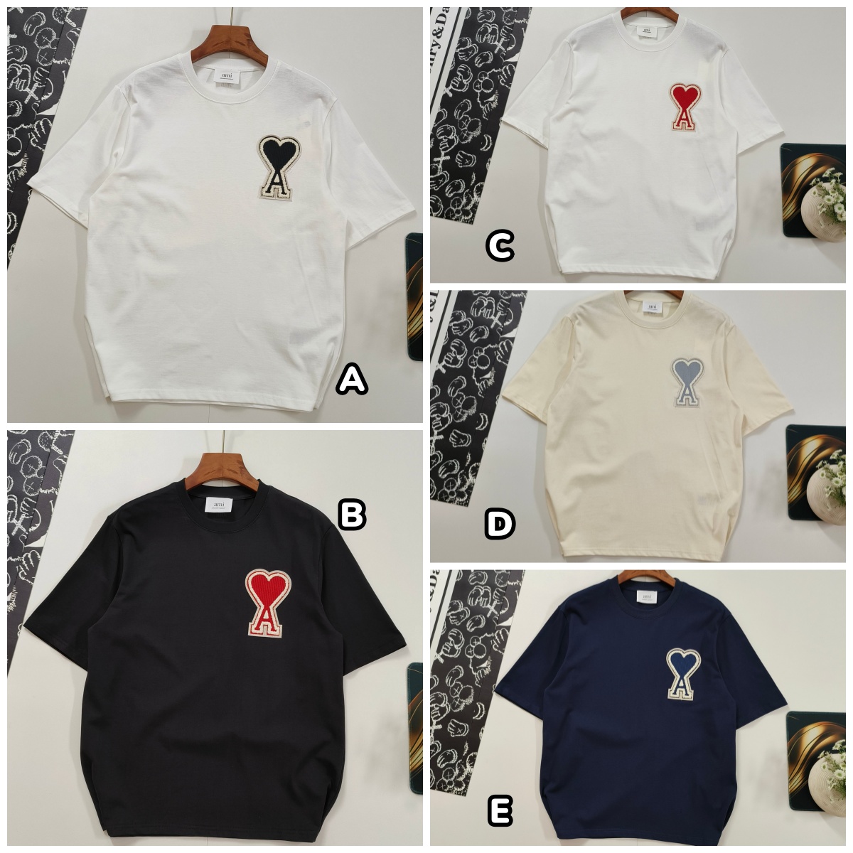 Ami 大章仔貼布愛心短袖Tee 