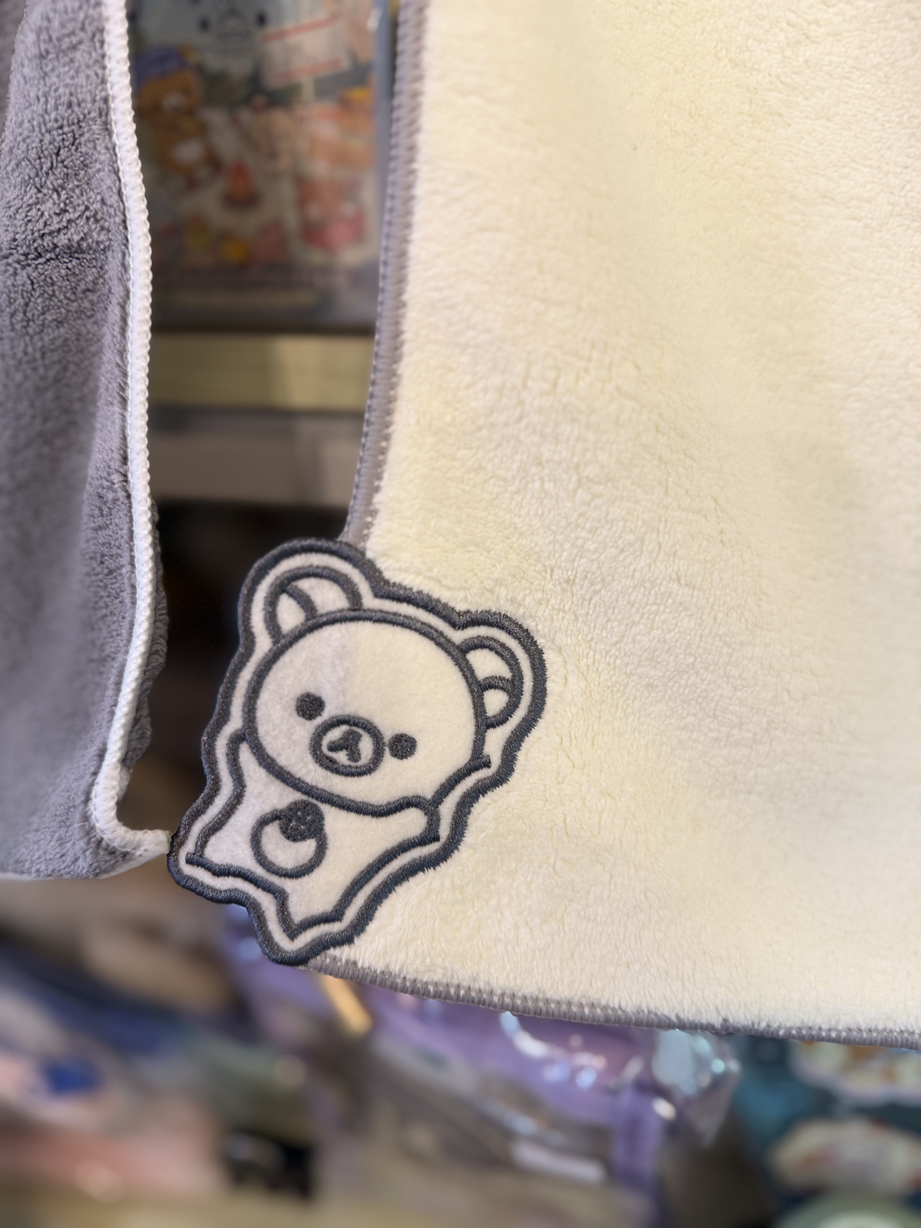 《現貨》全新Rilakkuma 黑白系列超細纖維速乾洗臉/洗髮後護髮束髮帶
