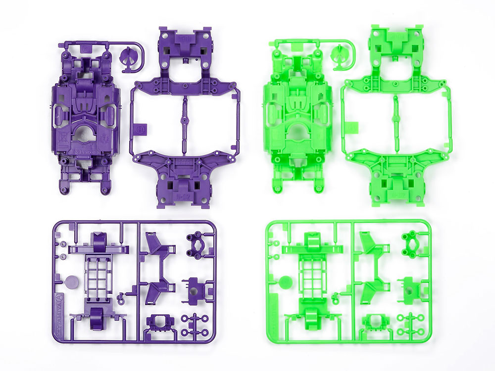 MS CHASSIS SET (PURPLE/GREEN)