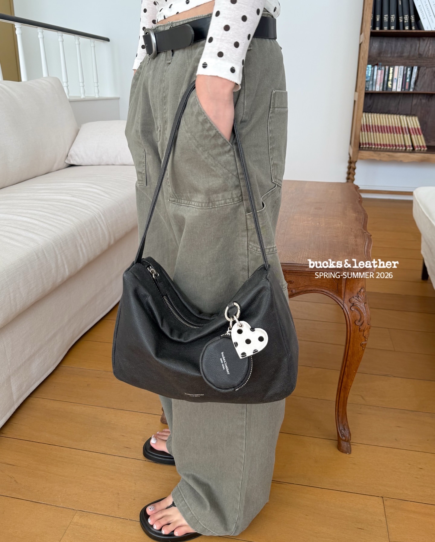 【26SS】 預訂_Heart Keyring MiniBy Bucks & leather