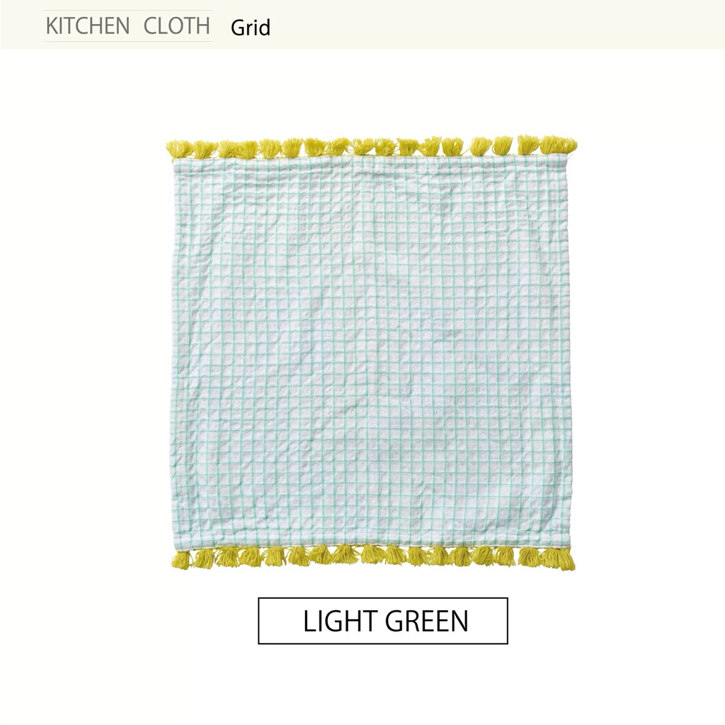 日本進口純棉格紋花朵與昆蟲竹纖維抹布