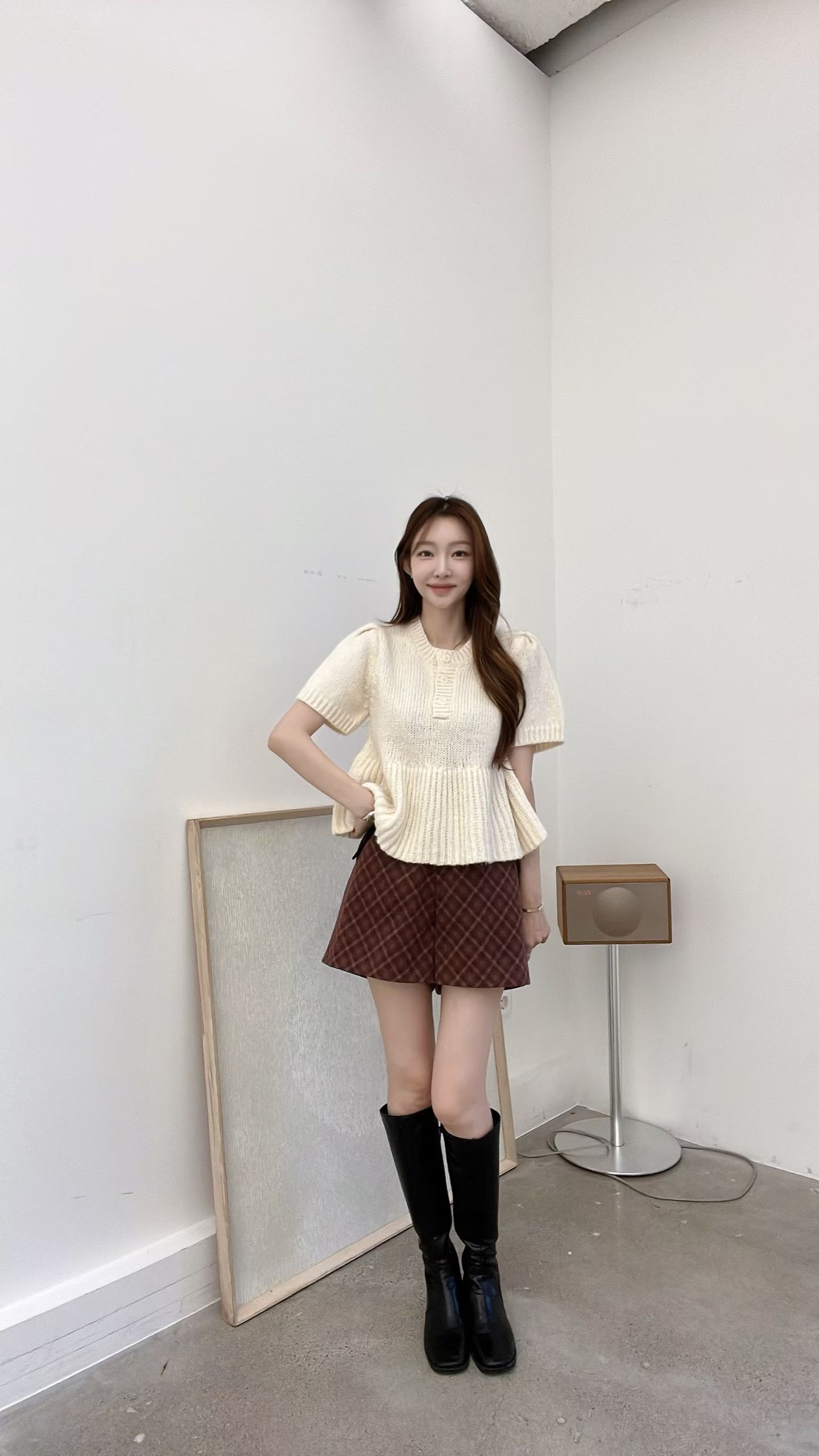 ❤️FV07 拼色格仔裙褲 (3色)