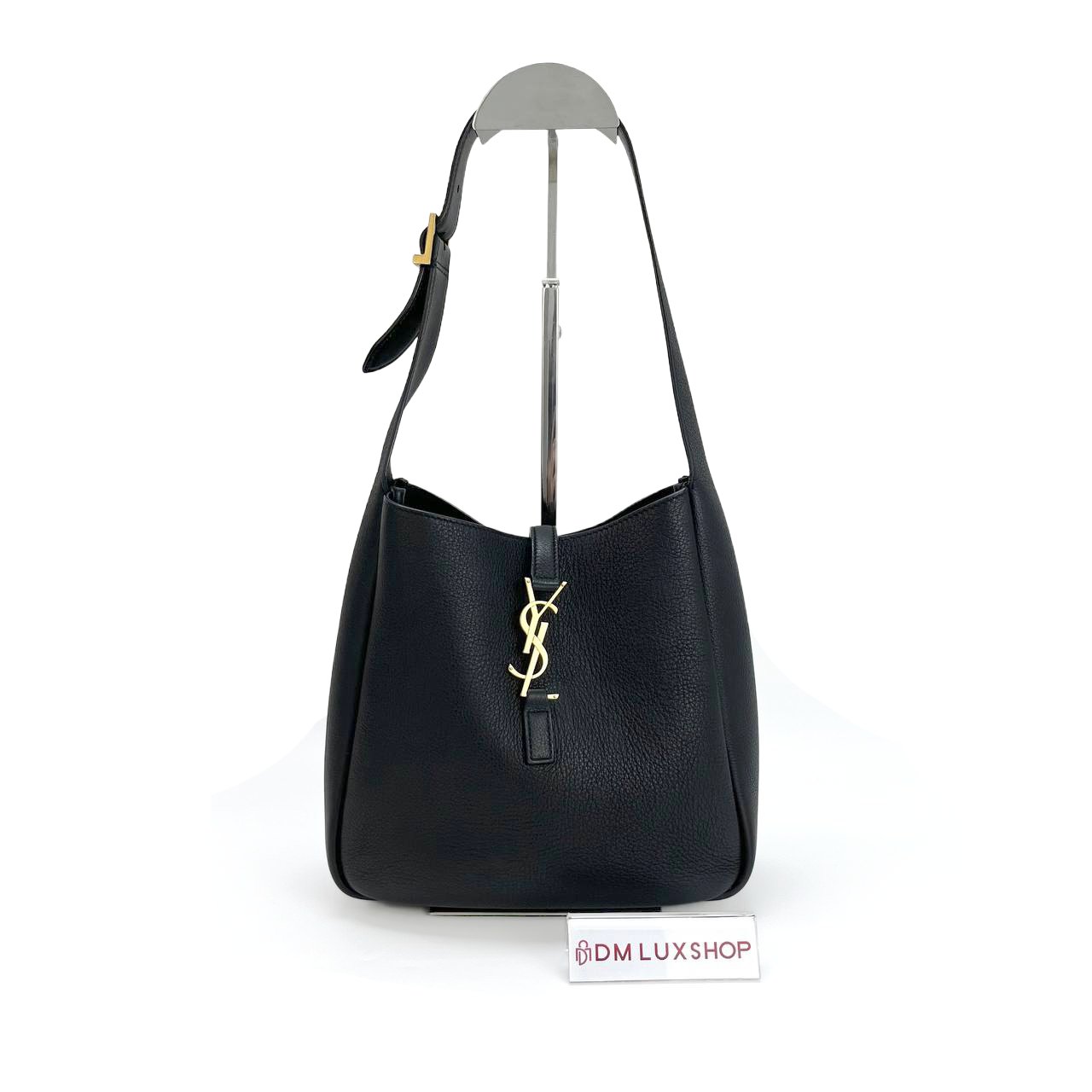 YSL LE 5 À 7 Supple Small Black GHW 