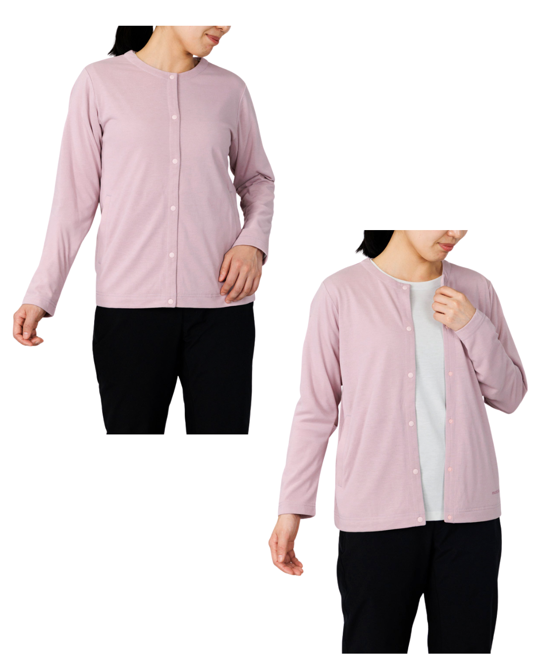 日本代購 【 2026新色 日本直送 montbell wickron 女裝  長袖 開胸外套 wickron logo long sleeves cardigan 】