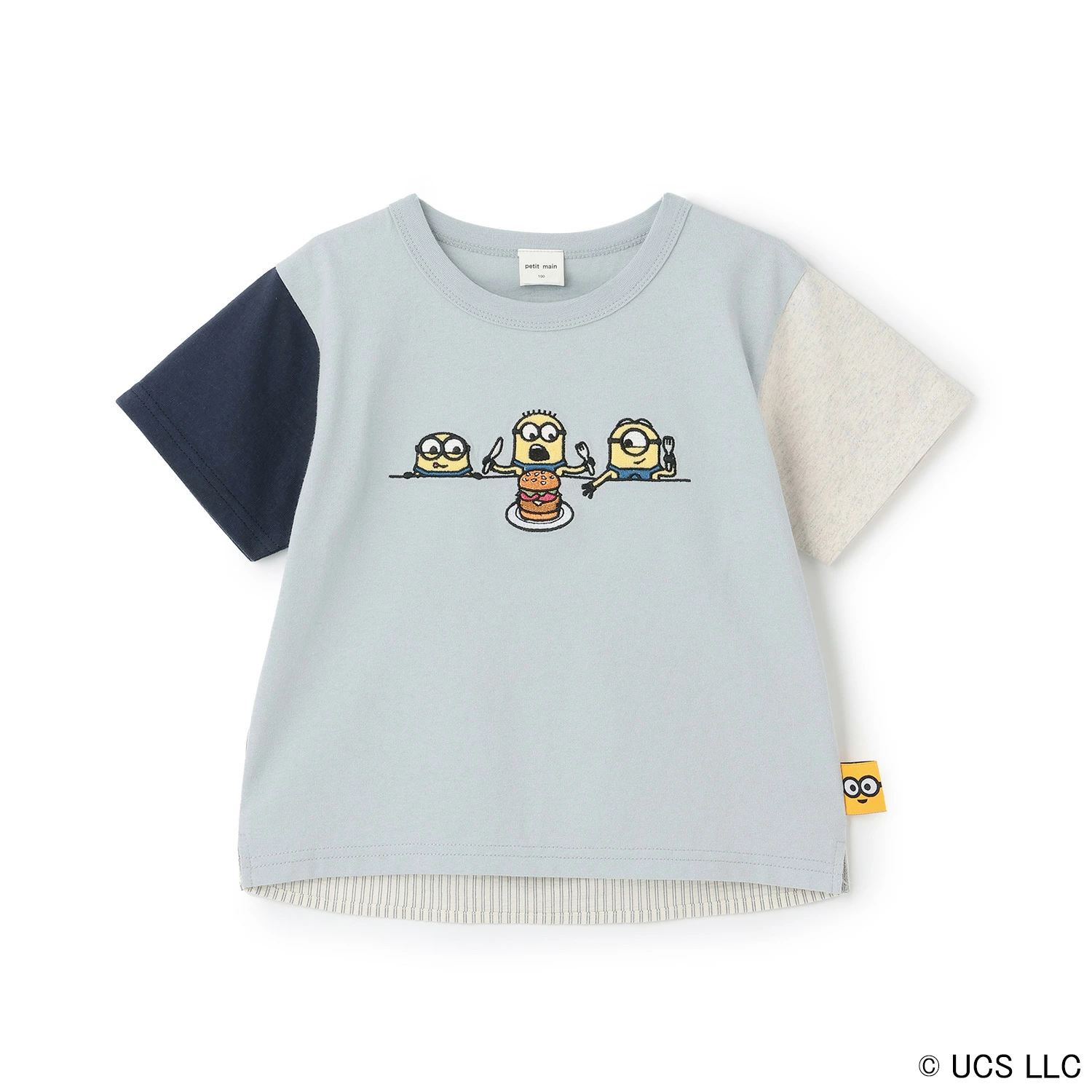 🆕【⭐訂購⭐】🌀🇯🇵 日本直送🌀#Minions 刺繡 布料拼接 短袖Tee [3款選] 🌀 [ELFA-0128]