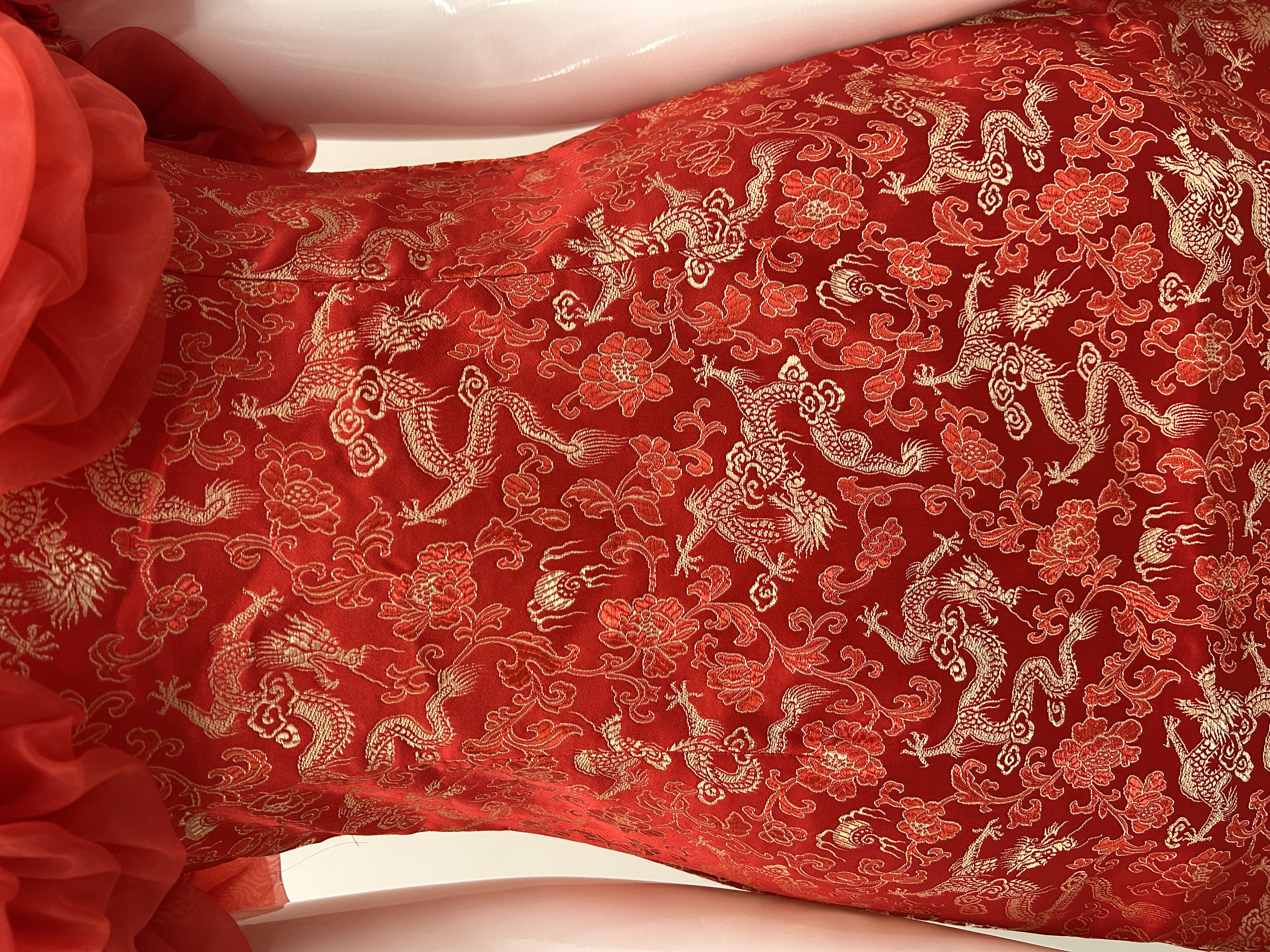 586.WB Off Shoulder Flower Dress