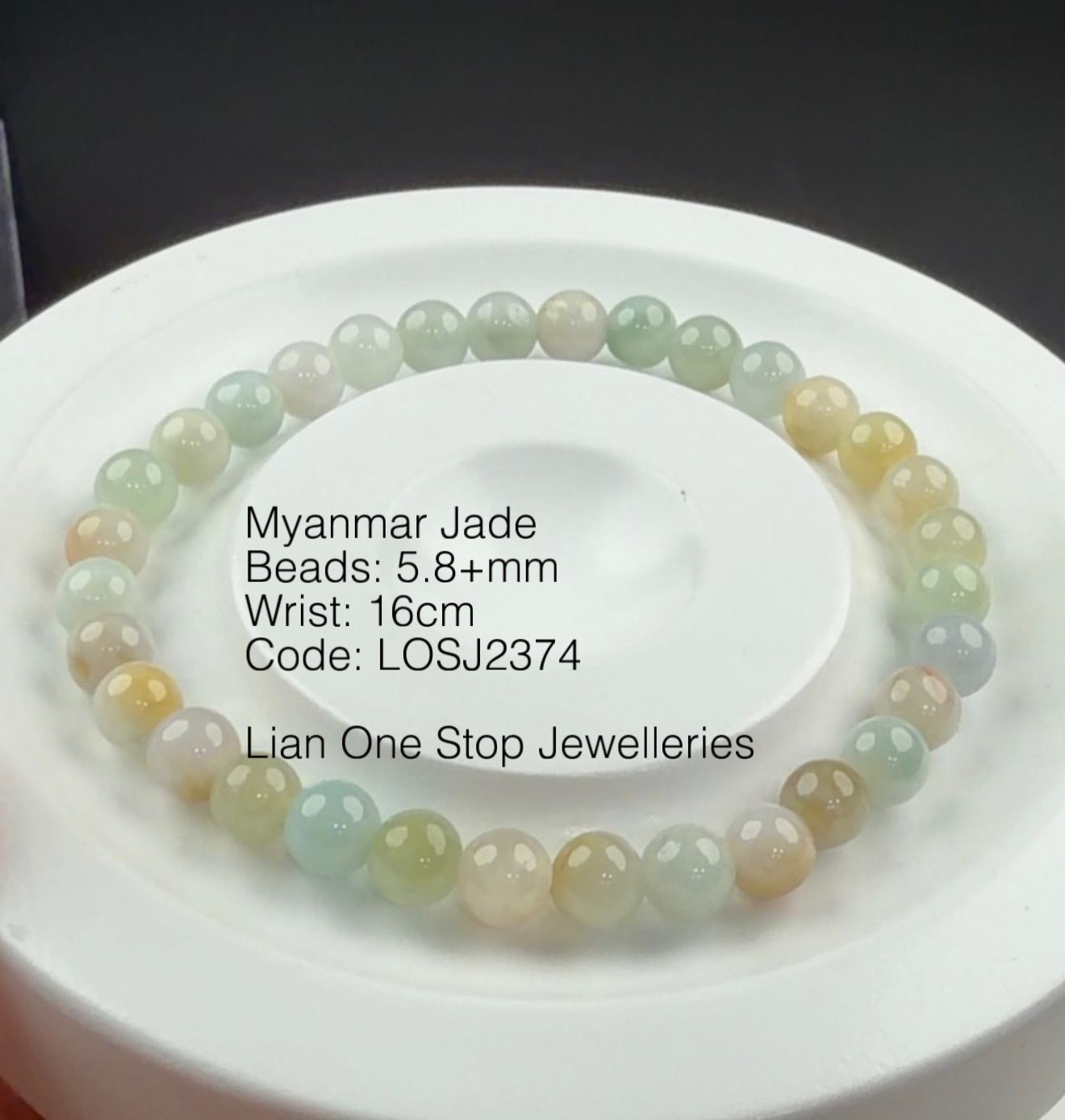 Code: LOSJ2374 Myanmar Jade  5.8+mm