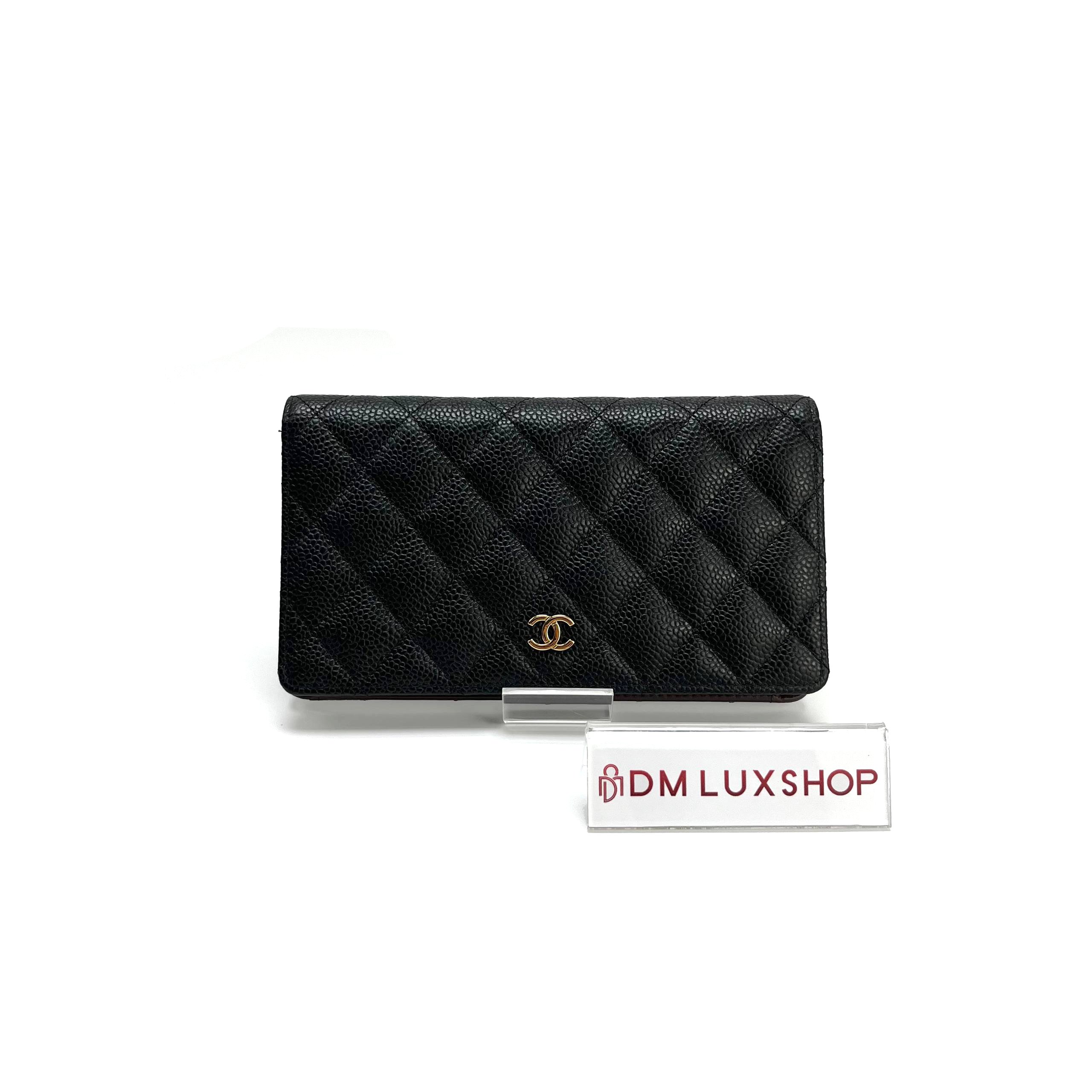 Chanel Black Caviar Long Wallet (Serial 28)