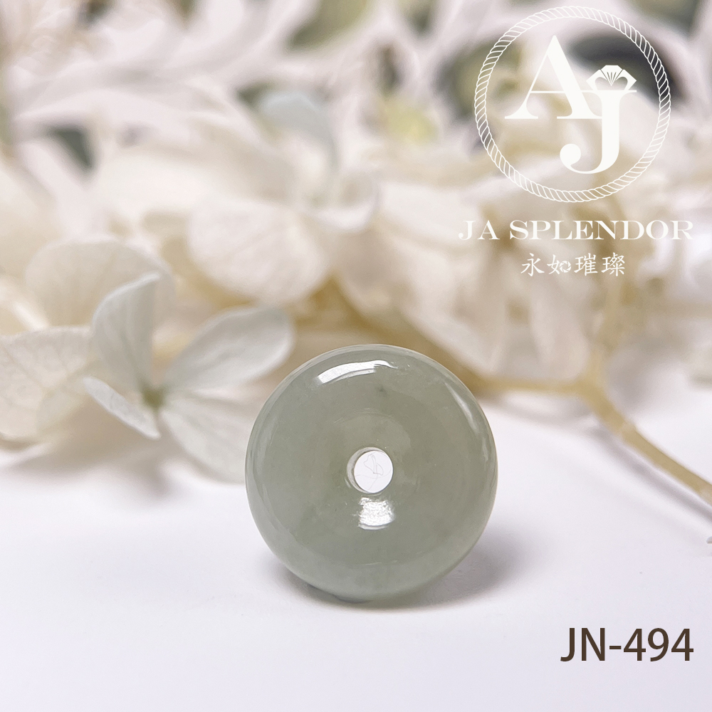 JN-478/482/492/494 天然翡翠A玉 冰潤秋香綠小平安扣