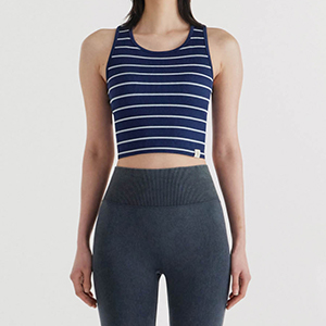 【無縫入膊】預購_FEWSBT085 Seamless Striped Racerback by front2line