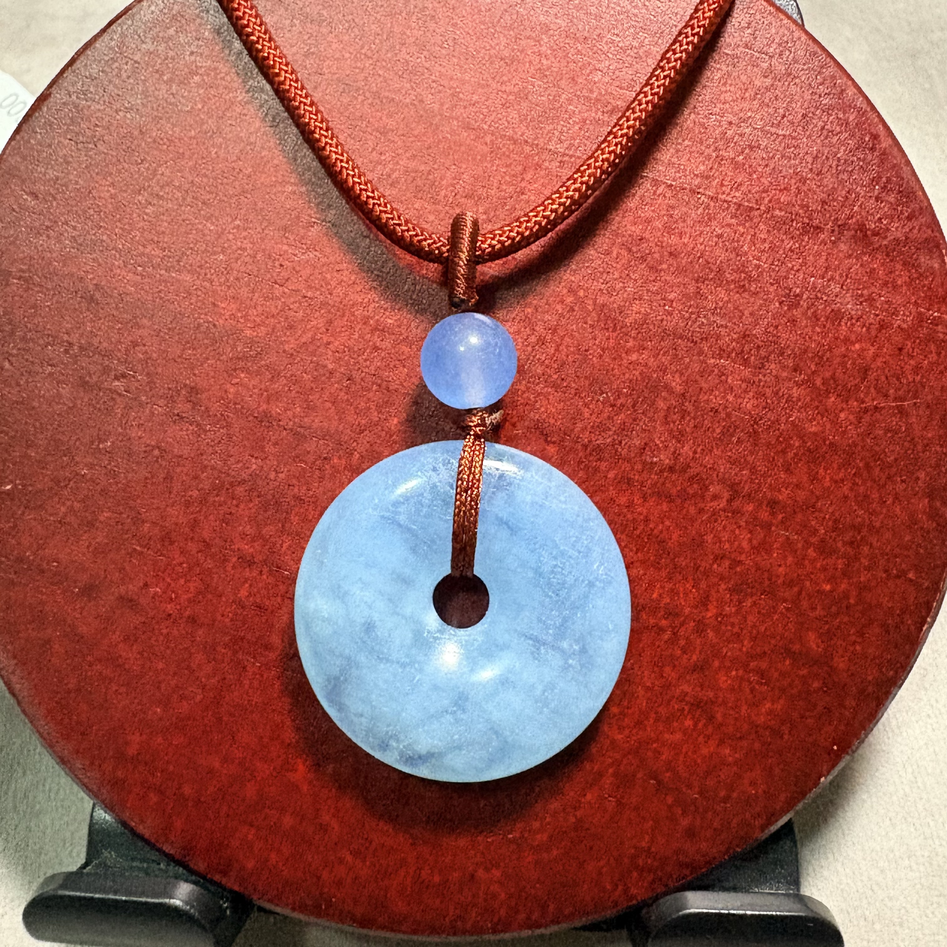 海藍寶平安扣 No.19-132規格：直徑：28.4cm 重：10g