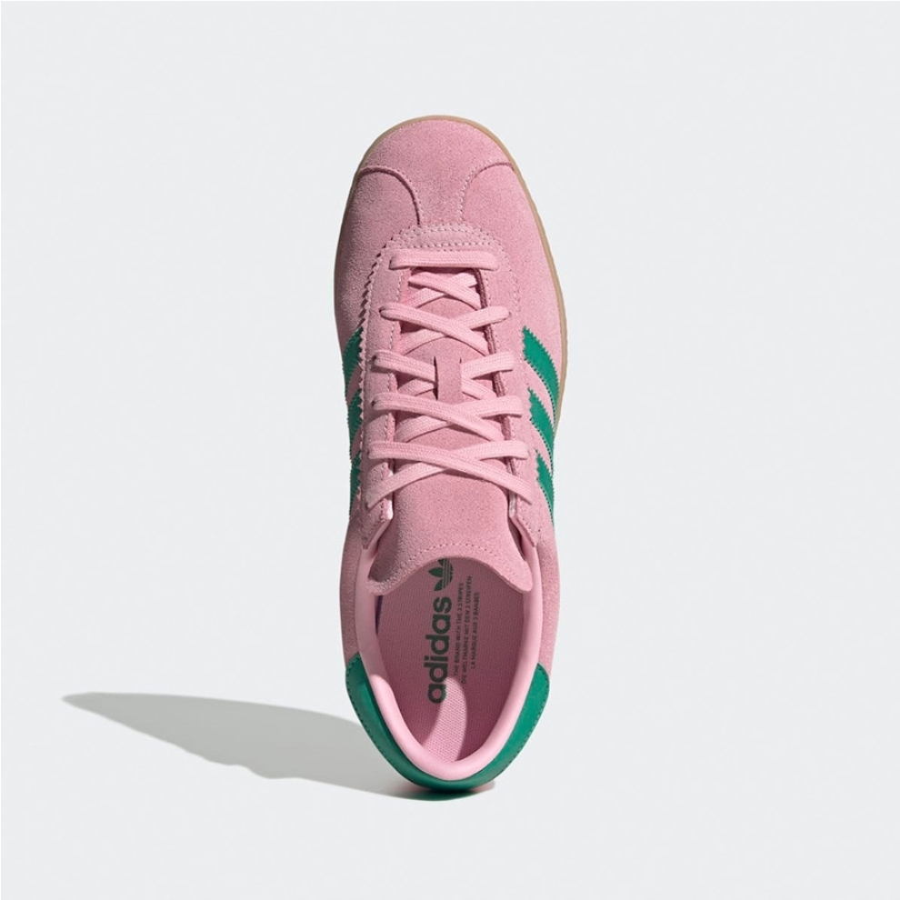 Adidas Stadt 系列 粉底綠色運動休閒鞋