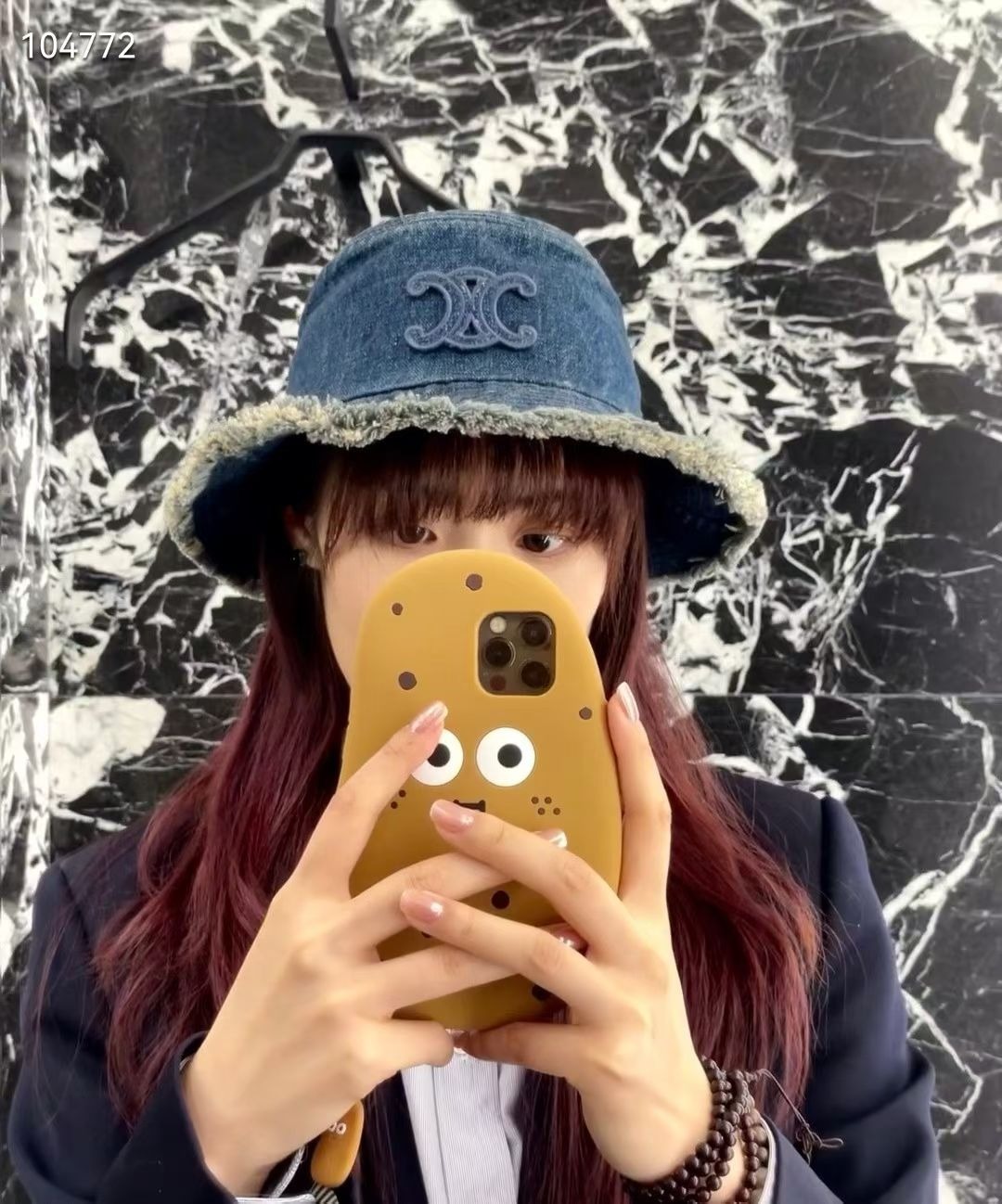 CELINE  凱旋門毛邊牛仔漁夫帽