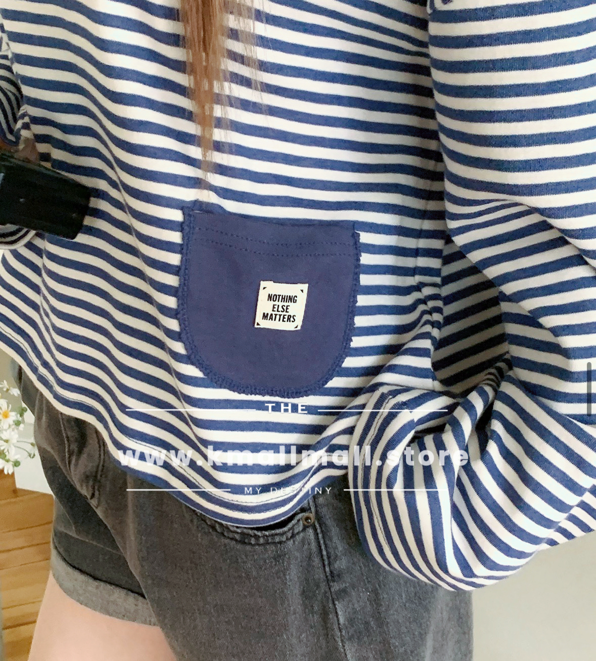 🍂初秋預訂✅ 橫間小袋子Top
