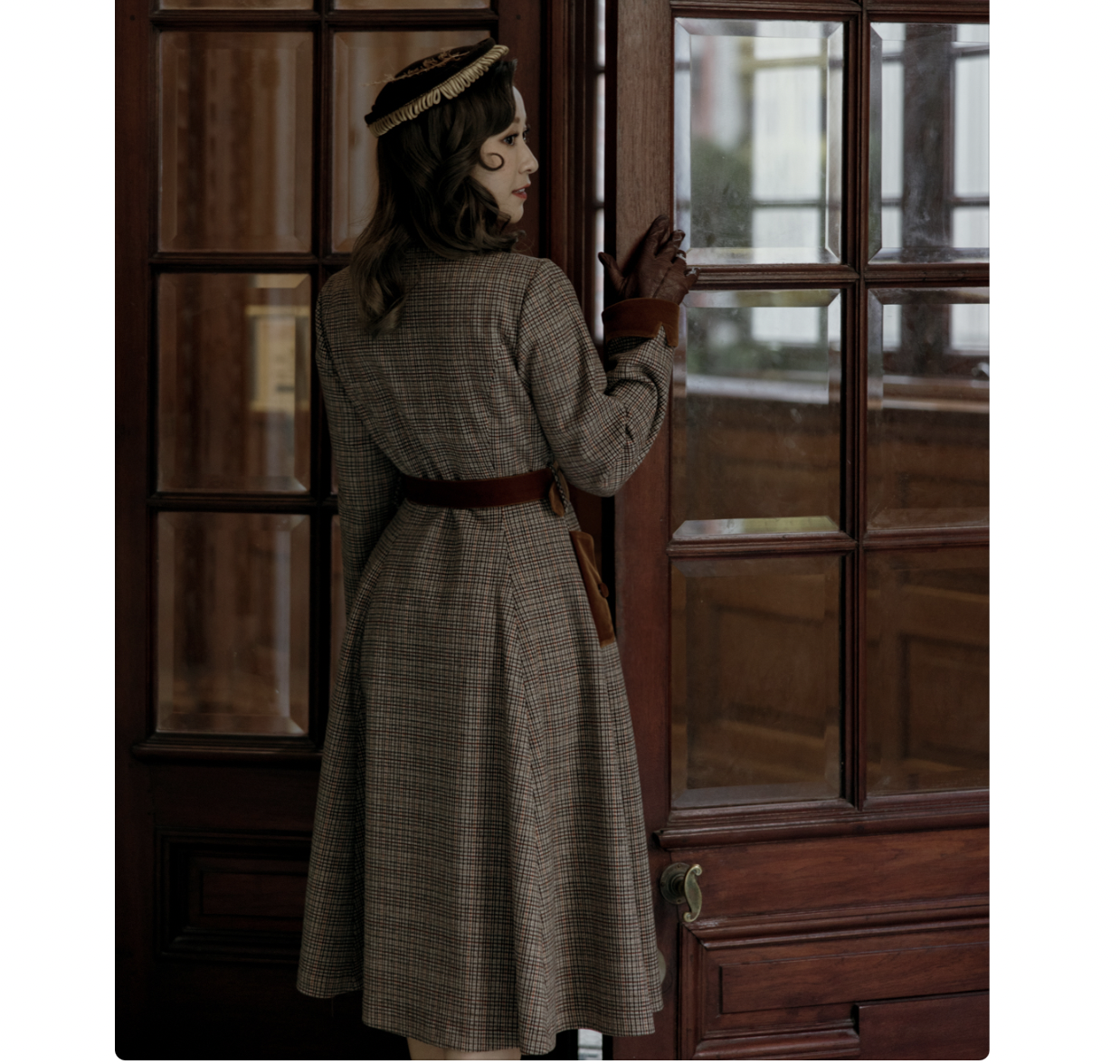 (Ready/Custom-Made) 1950s Inspired Lady Sherlock Princess Coat Dress (FM198)